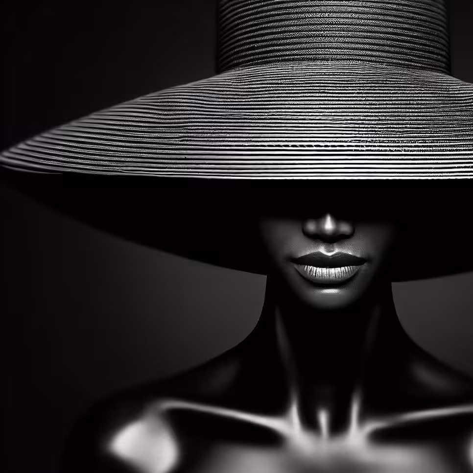 Woman with hat 4