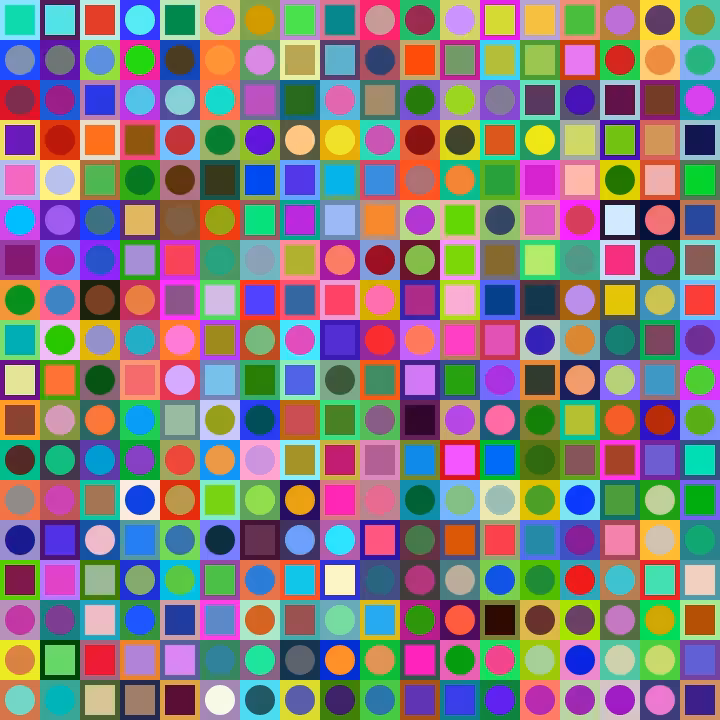 Square Dot Composition #132