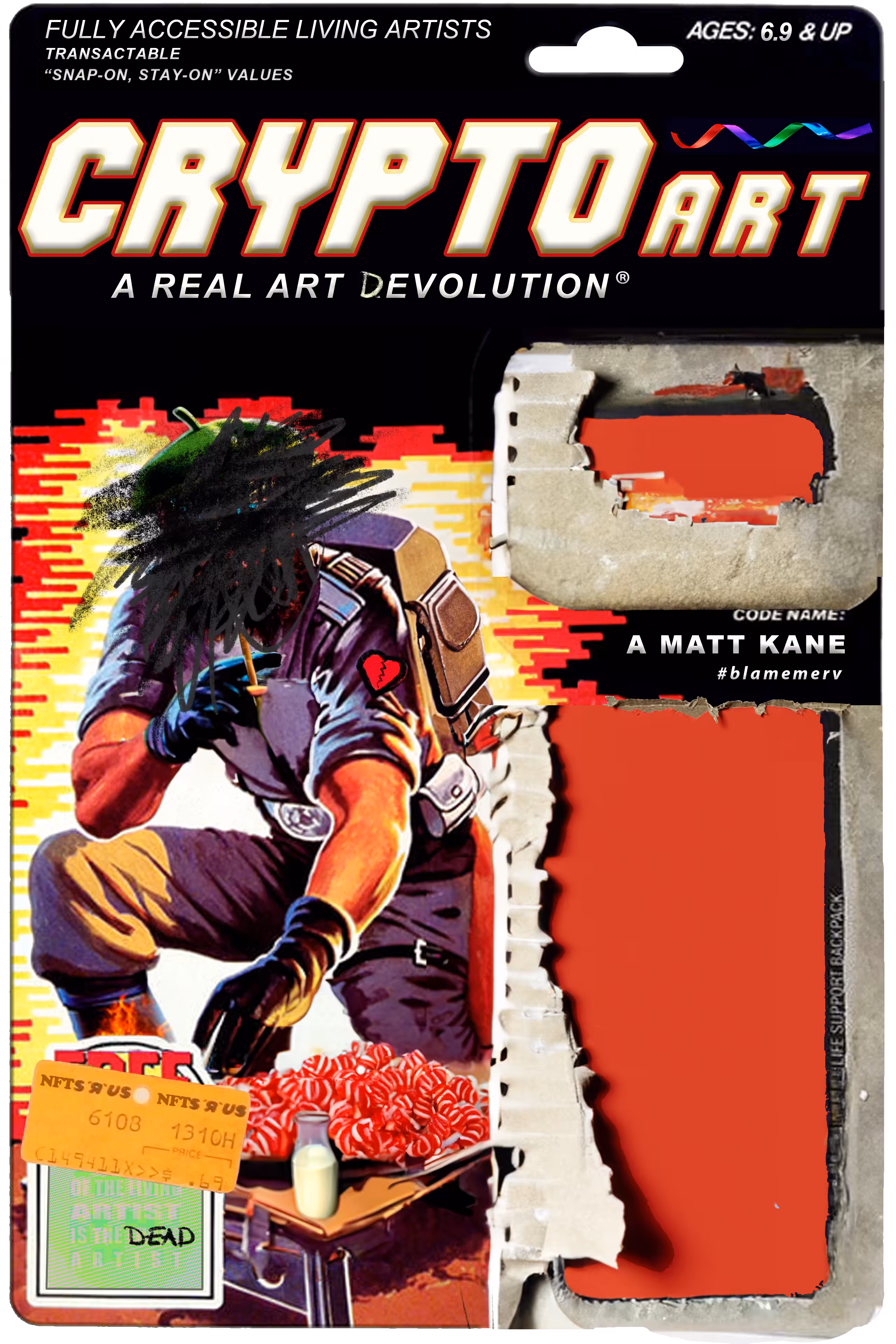 A MATT KANE Action Figure Card Back