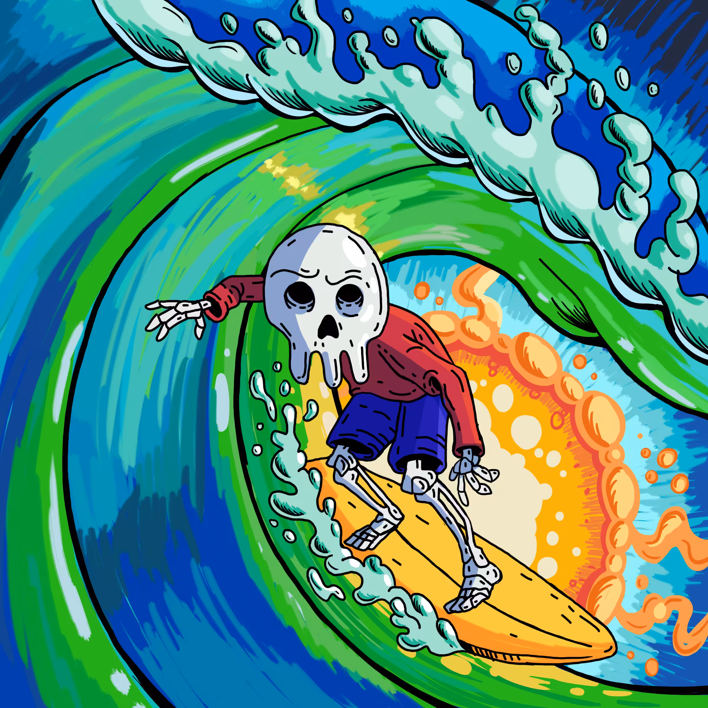 Skeleton Surfer