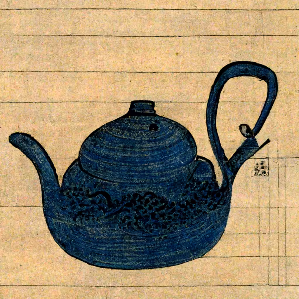blue clay yixing teapot (宜興) 