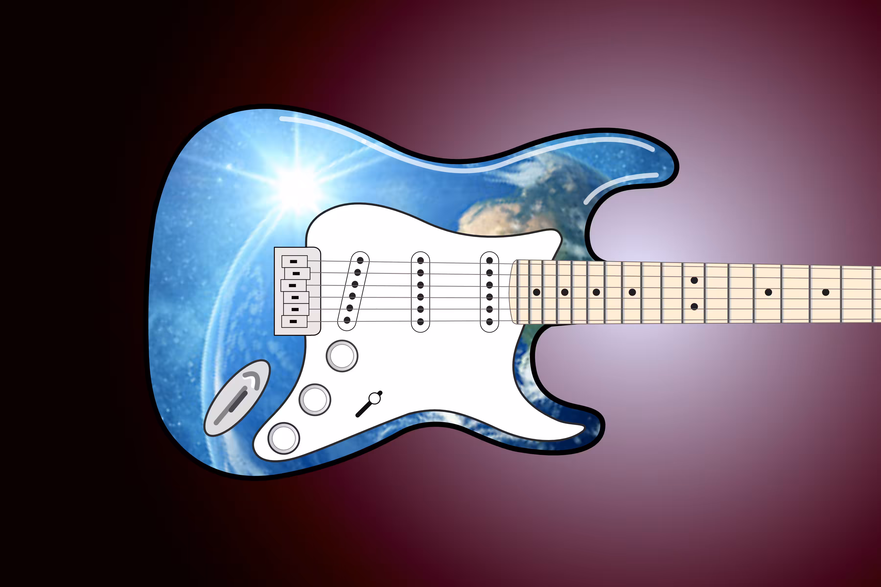 Earth From Space Guitar