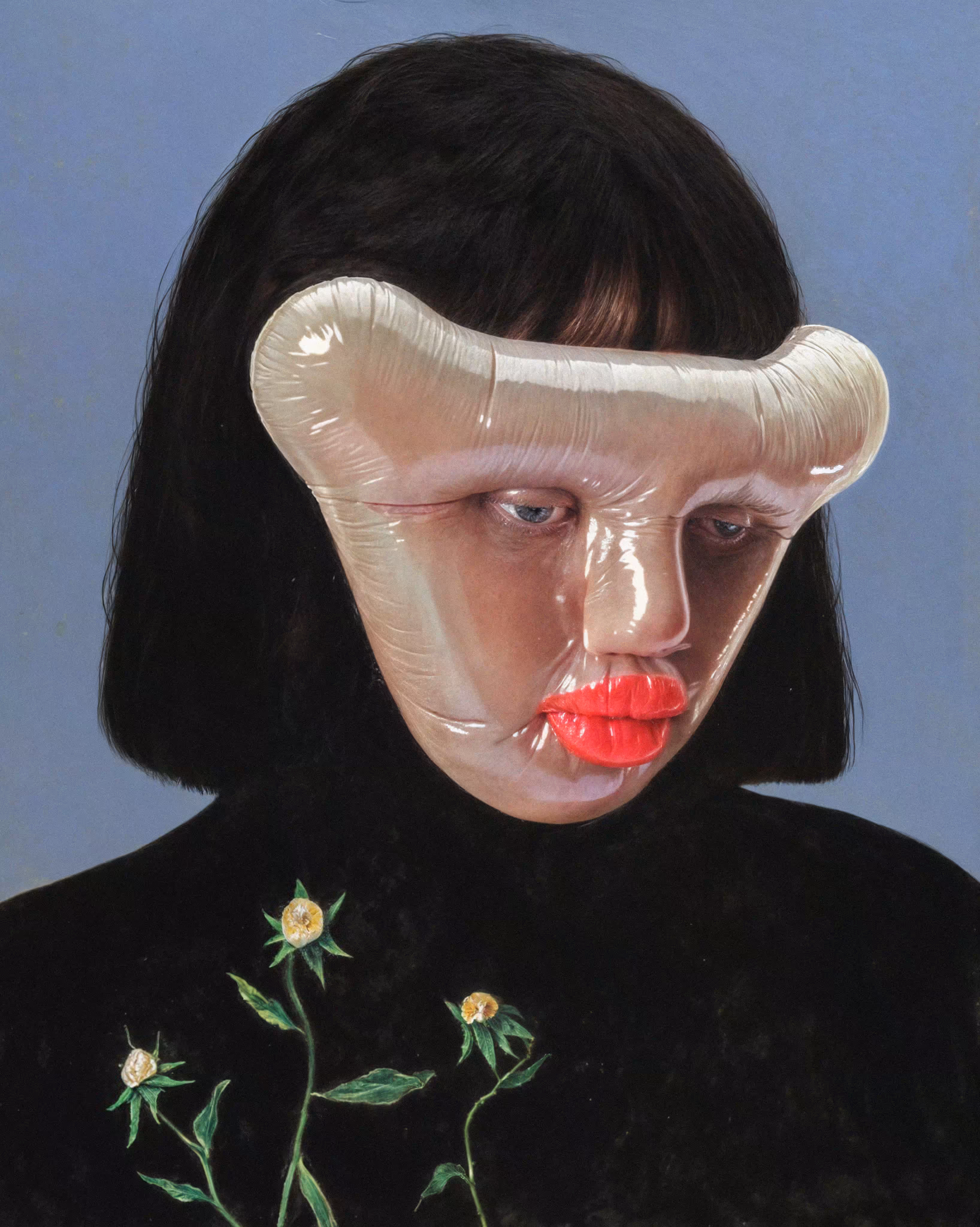 mask on the face