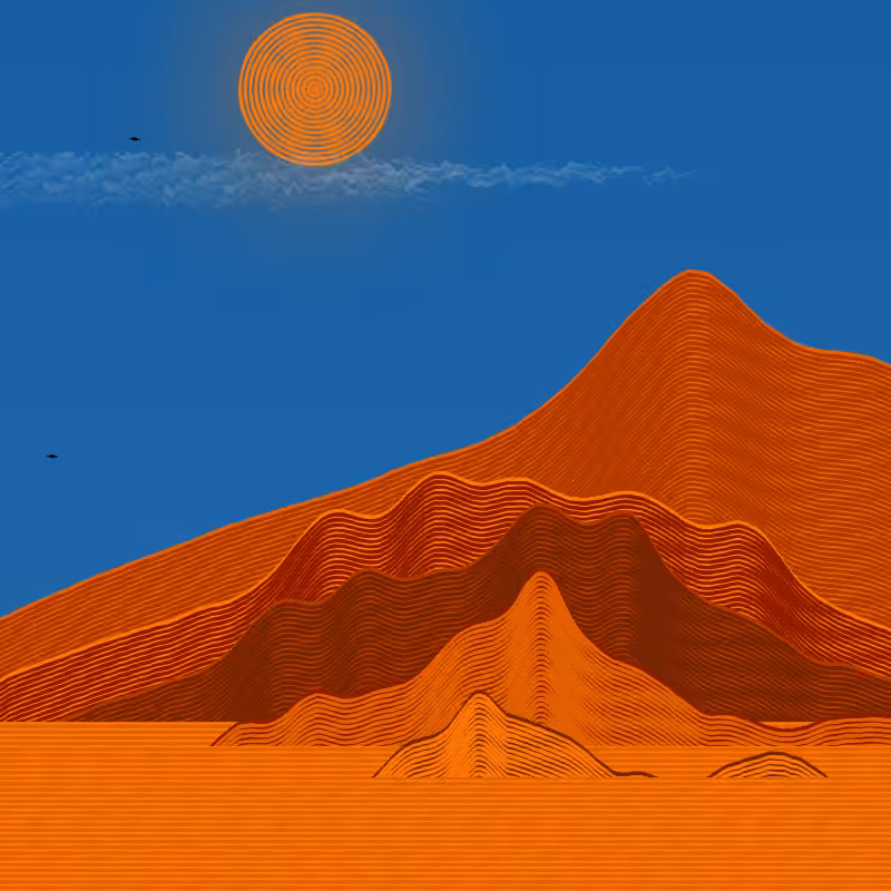 Painted Mountain Sunset #219
