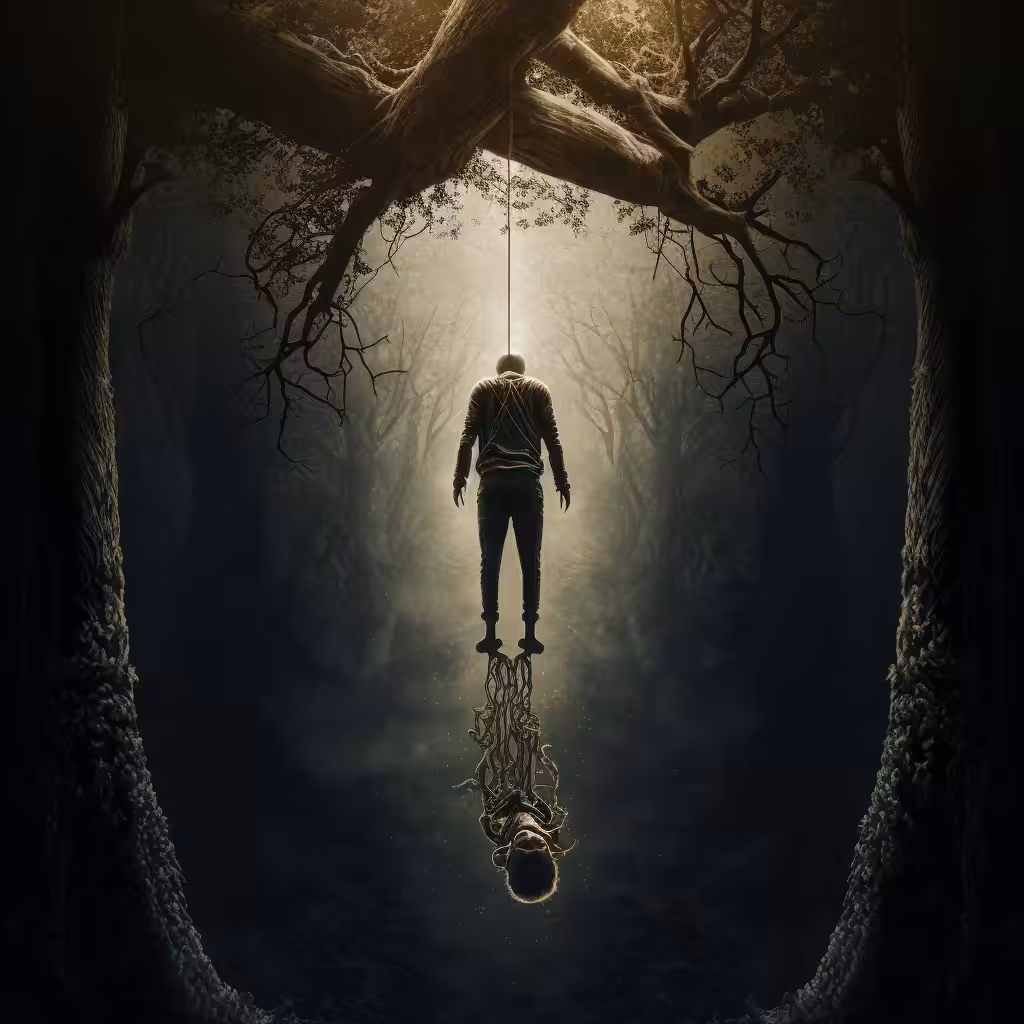 Dark Tarot Card #12: The Hanged Man
