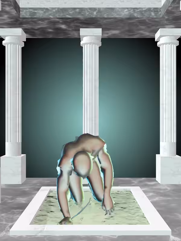HeavenComputer: The Crawling Chatoyant Amazonite Man #4357