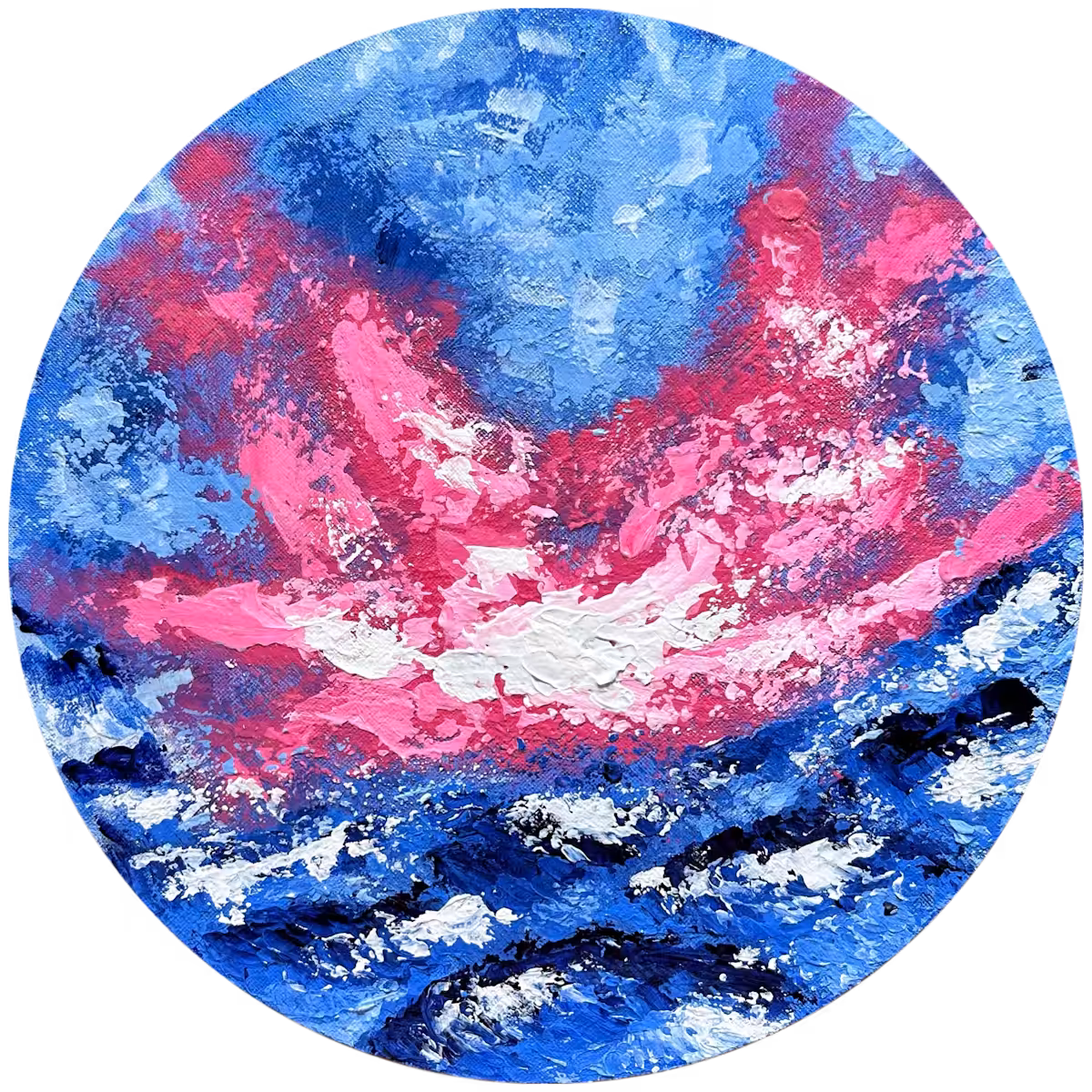 Acrylic emotions of natural colors: A person needs a person