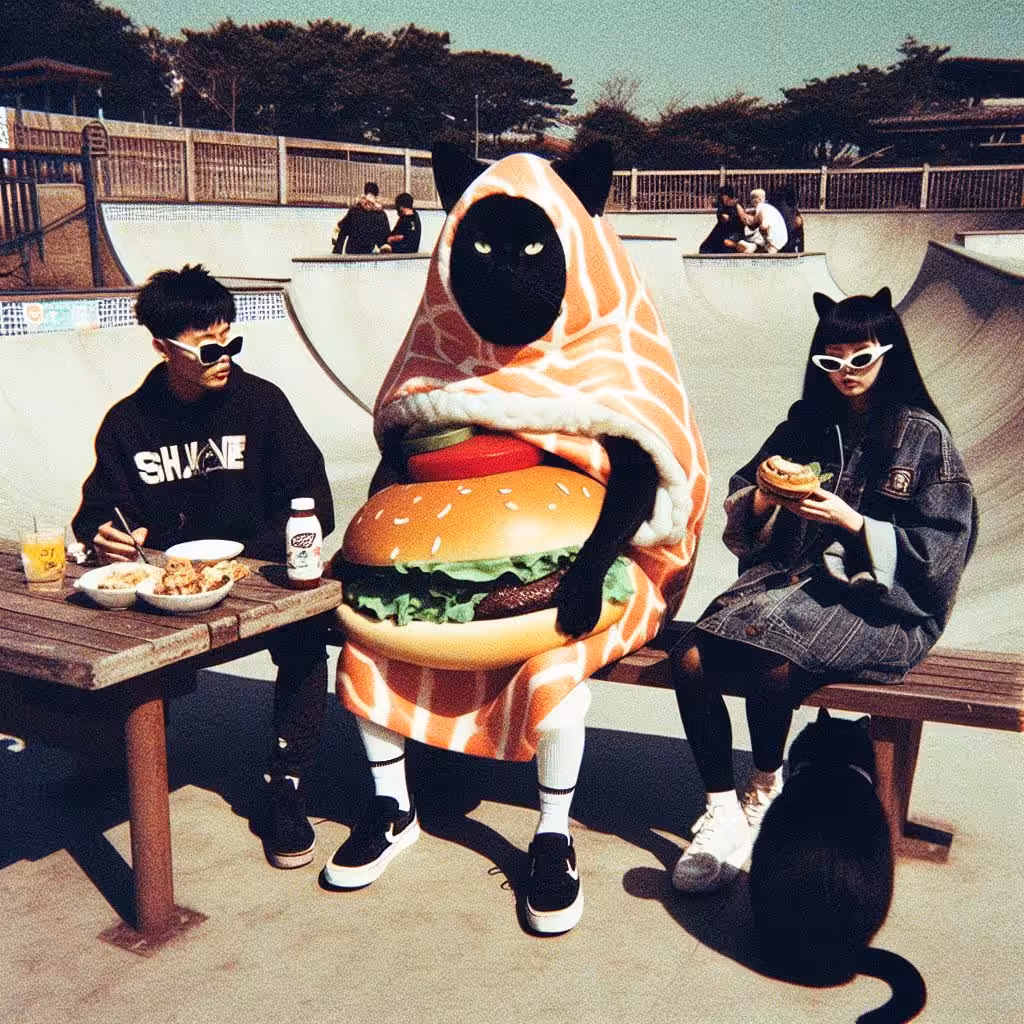 DON'T ASK QUESTIONS EAT YOUR BURGER