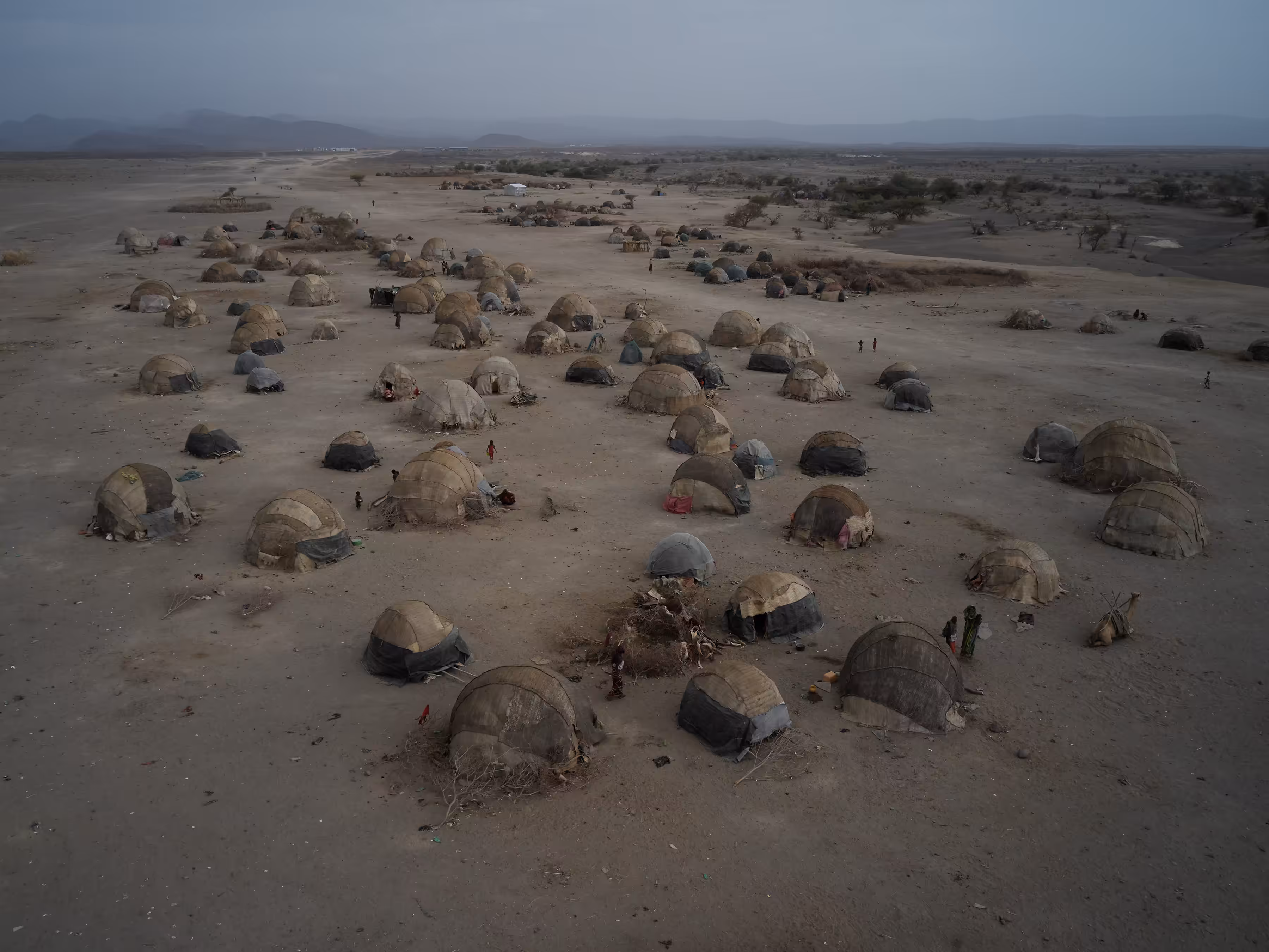 Ethiopia - A Settlement of Afar Nomads
