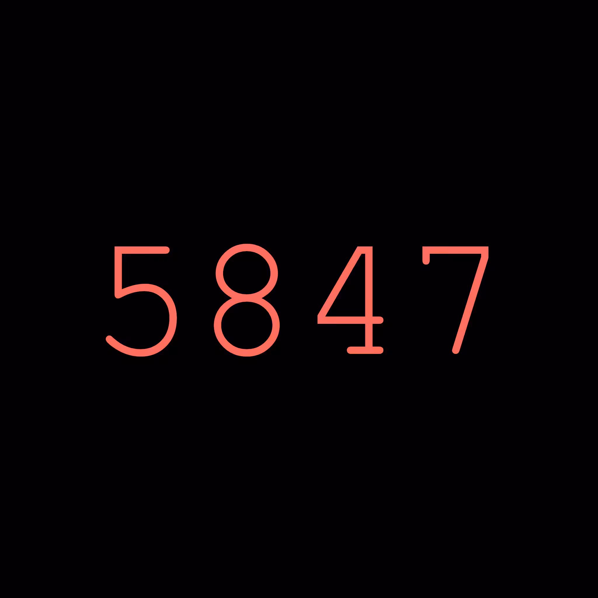 5847