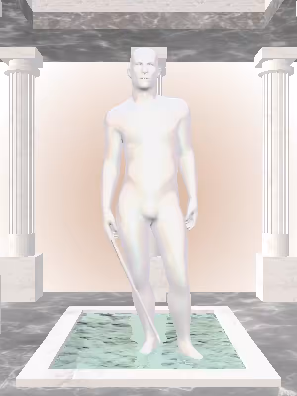 The Excited Dusky Pale Pink Man #5180