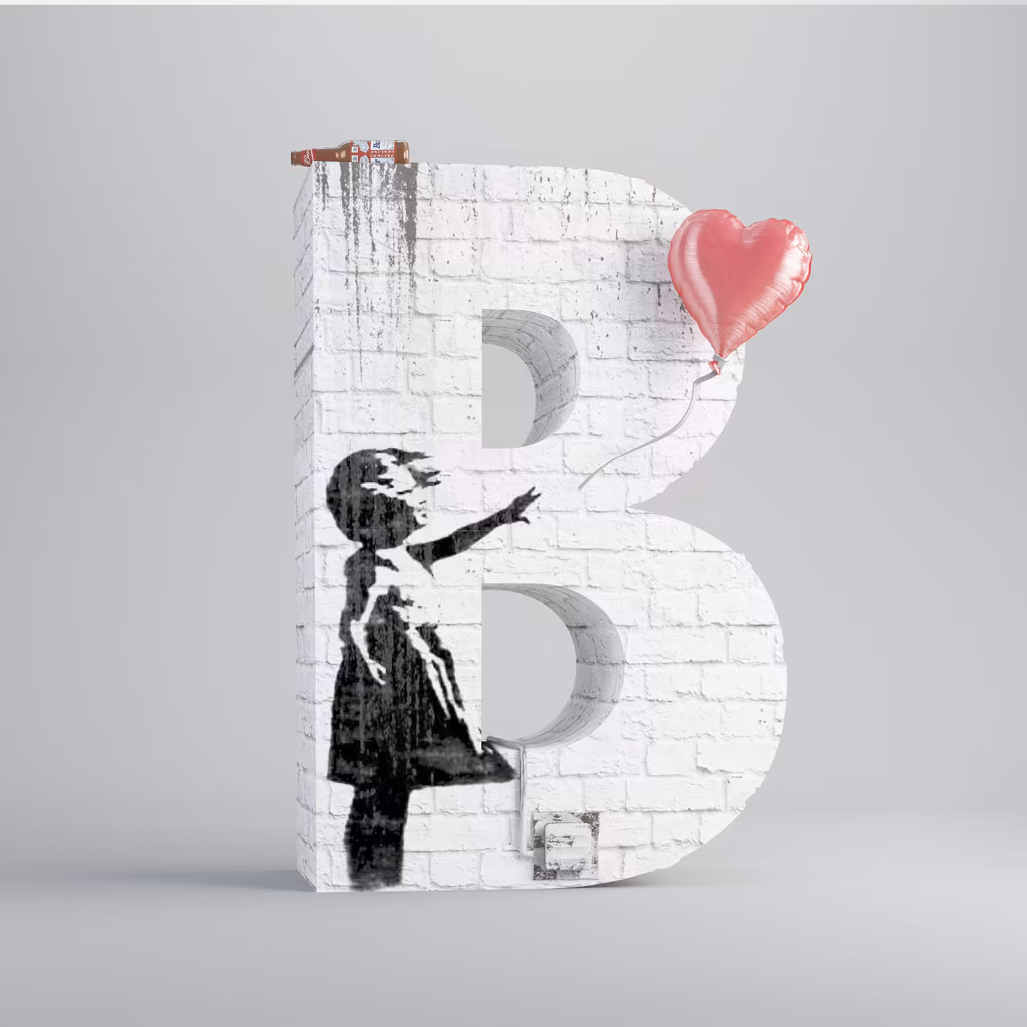 Banksy "B" (The Artphabet)