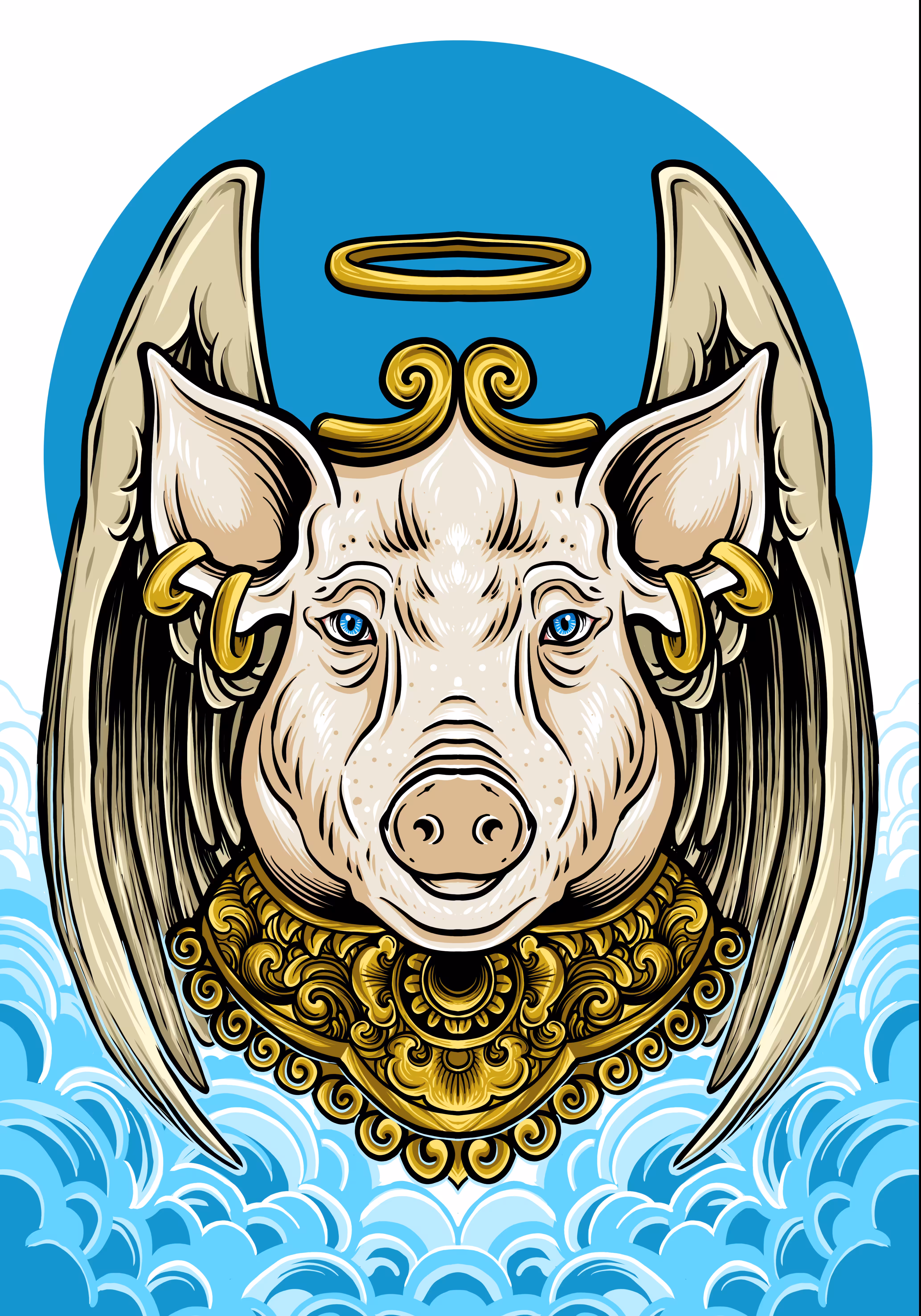 Angelic pig