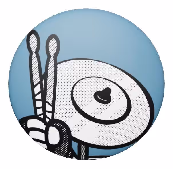 Bwadge | Drumsticks & Cymbal