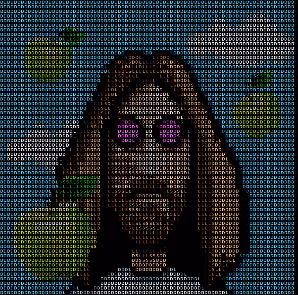 Ascii from pixel - John Lennon