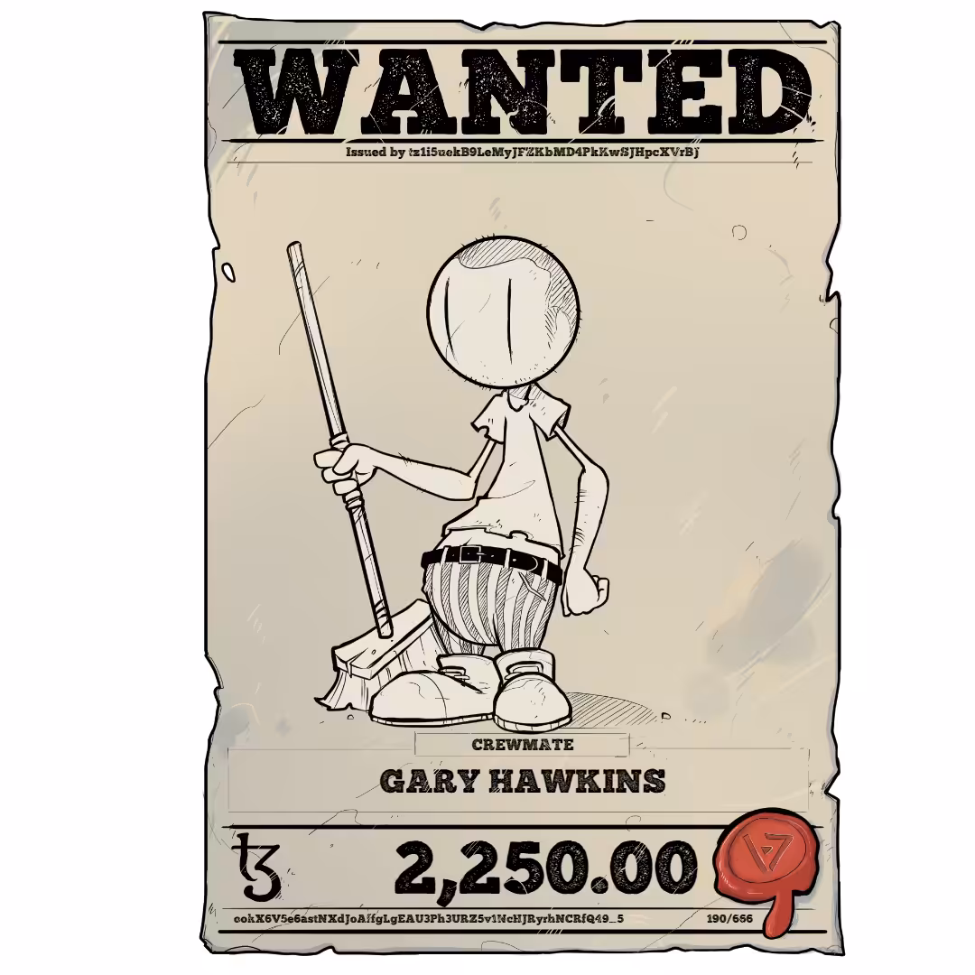 GARY HAWKINS | TEZOS PIRATE 190/666