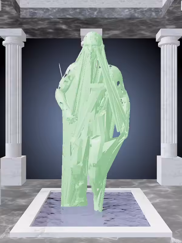 The Fragmented Injured Normie Green Man #68