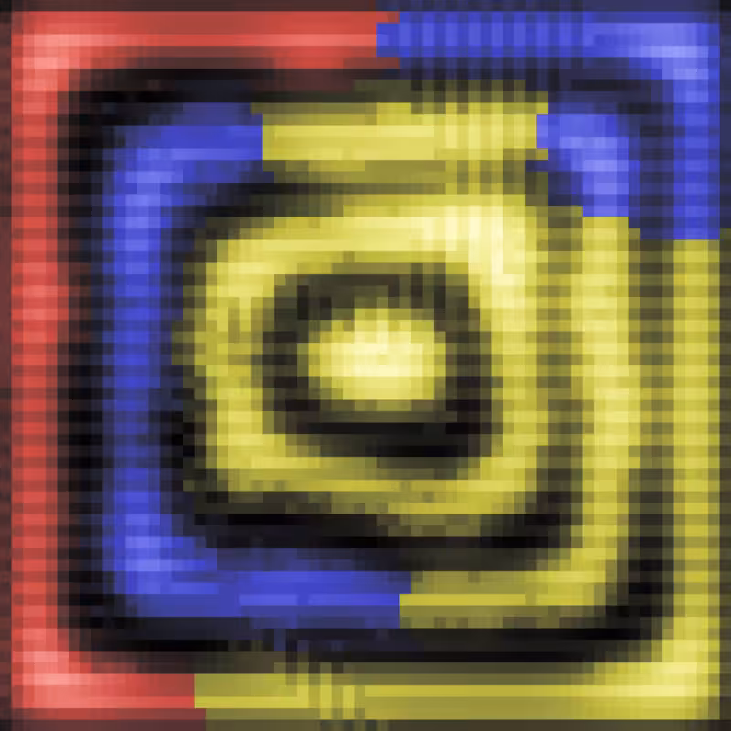 Rainbow Ripples Automaton #9