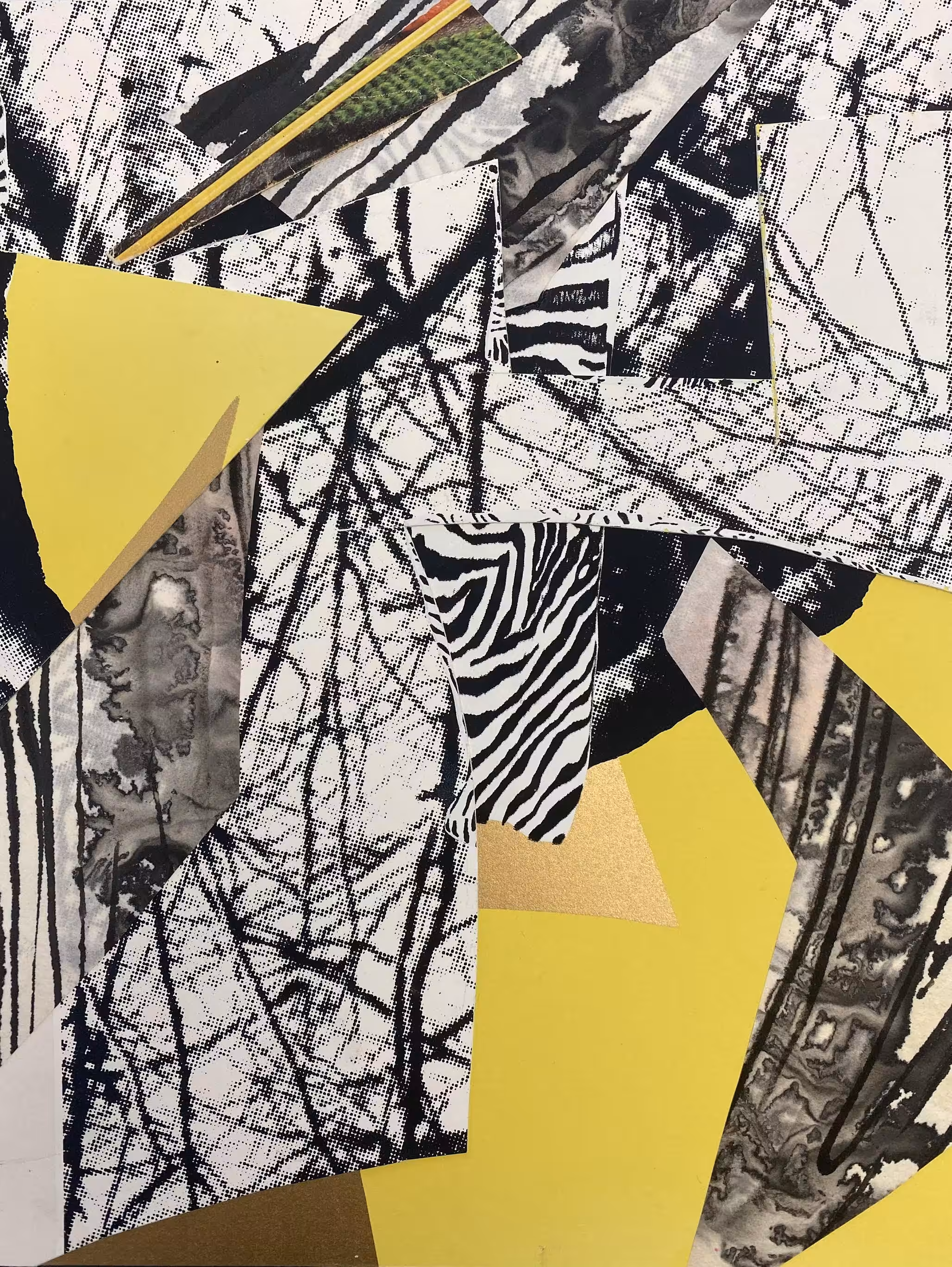 Special edition poster for World Collage Day 2022 by collage artist Danielle LaPlante
