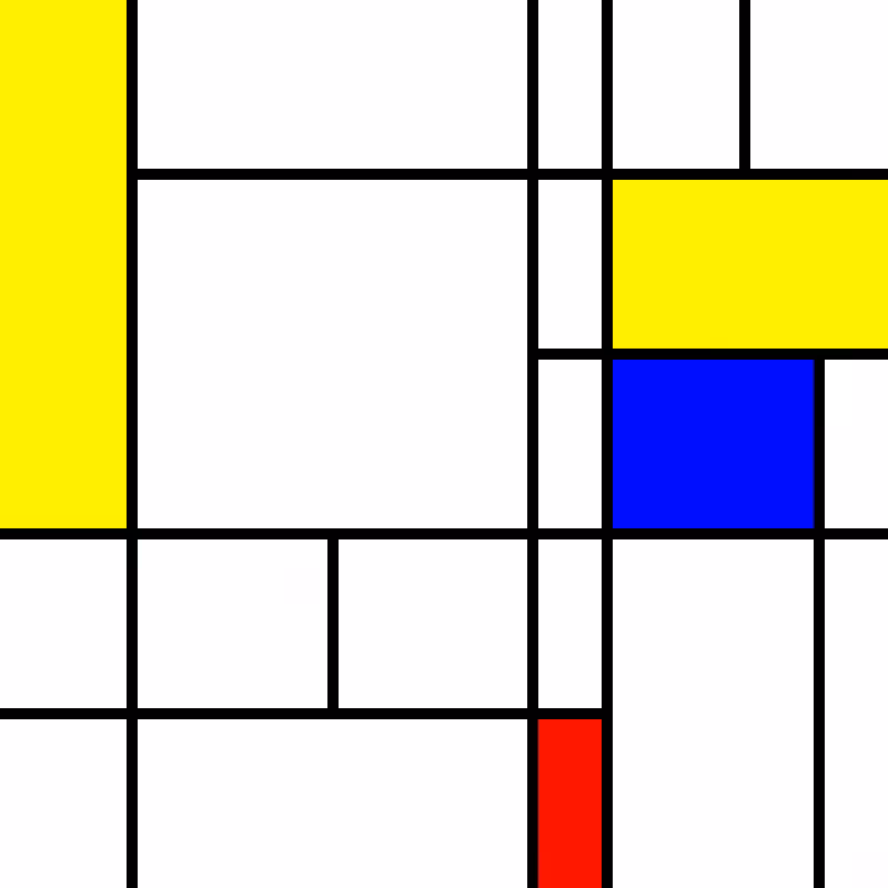 compositioninredblueandyellow.art, (NFT) #116