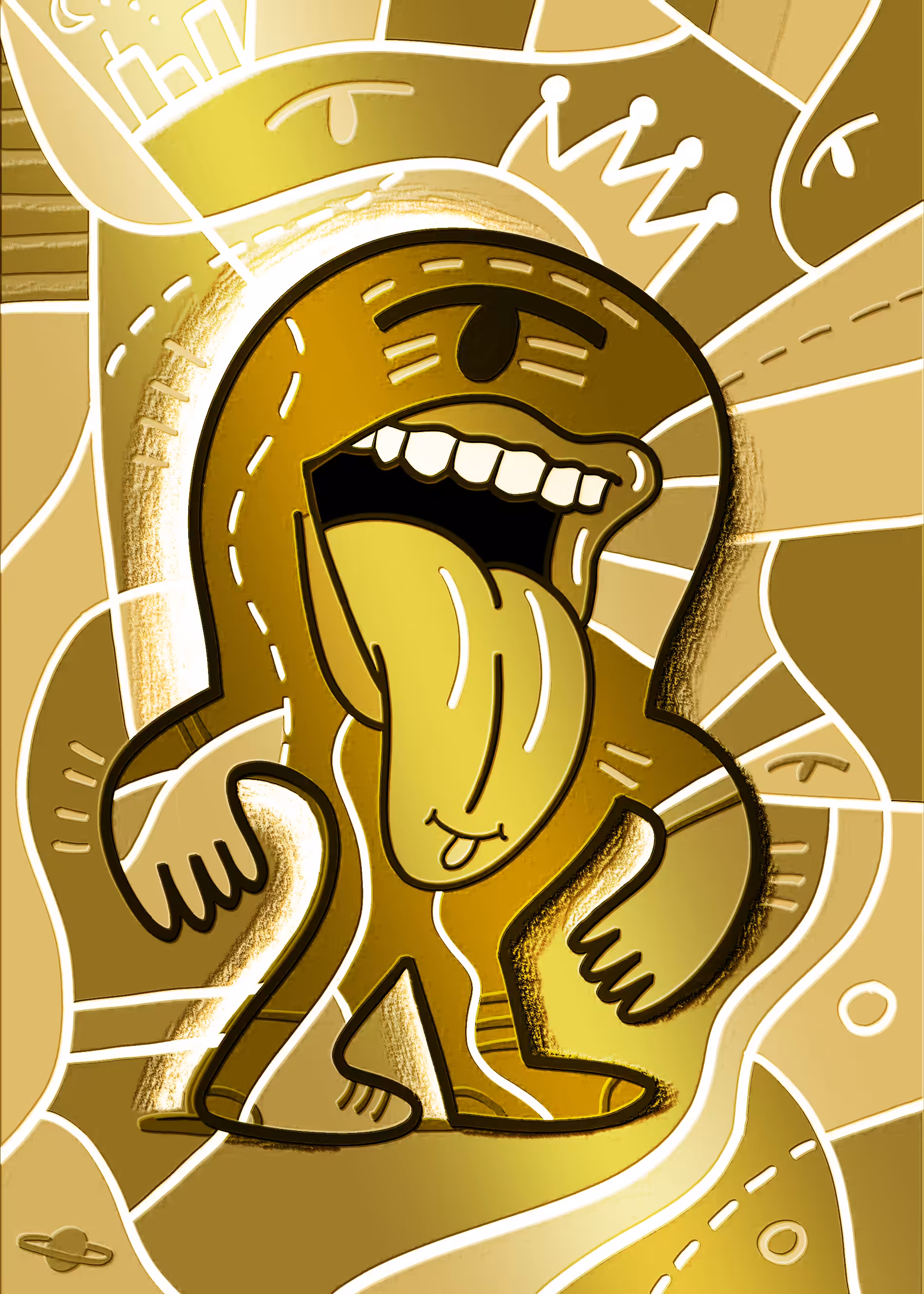 Screamin Blob (Gold)