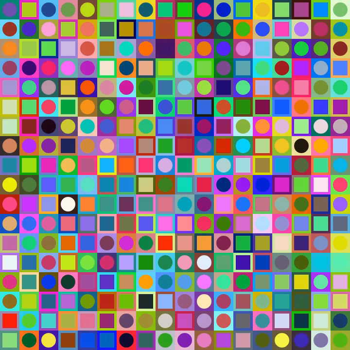 Square Dot Composition #89