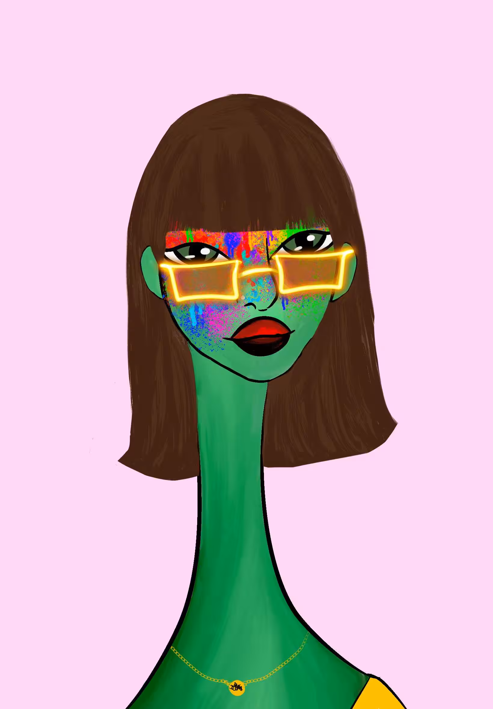 Long Neckie Ladies: Long Neckie Lady #1306