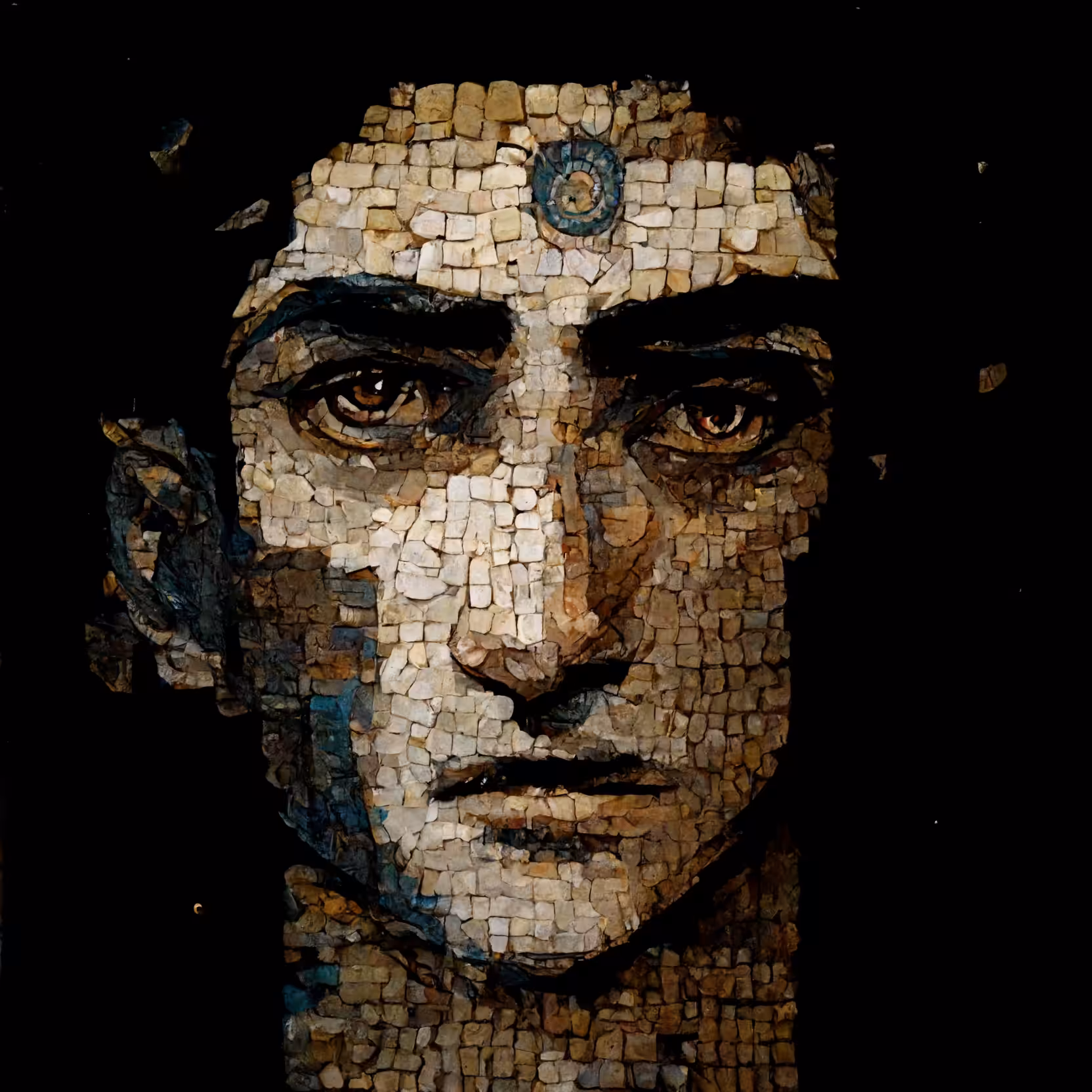 Man mosaic