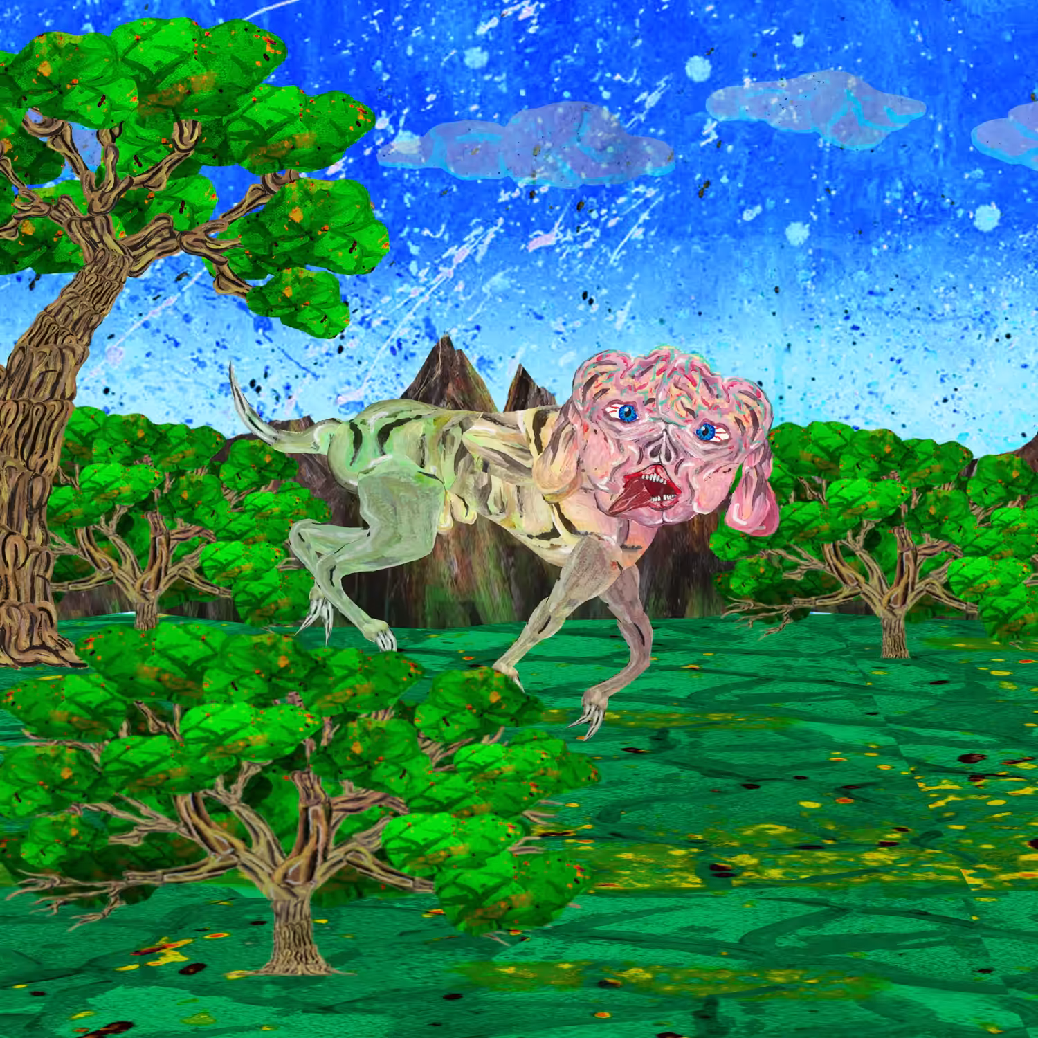 Wild Dog Running _ RAINBOW EDITION _