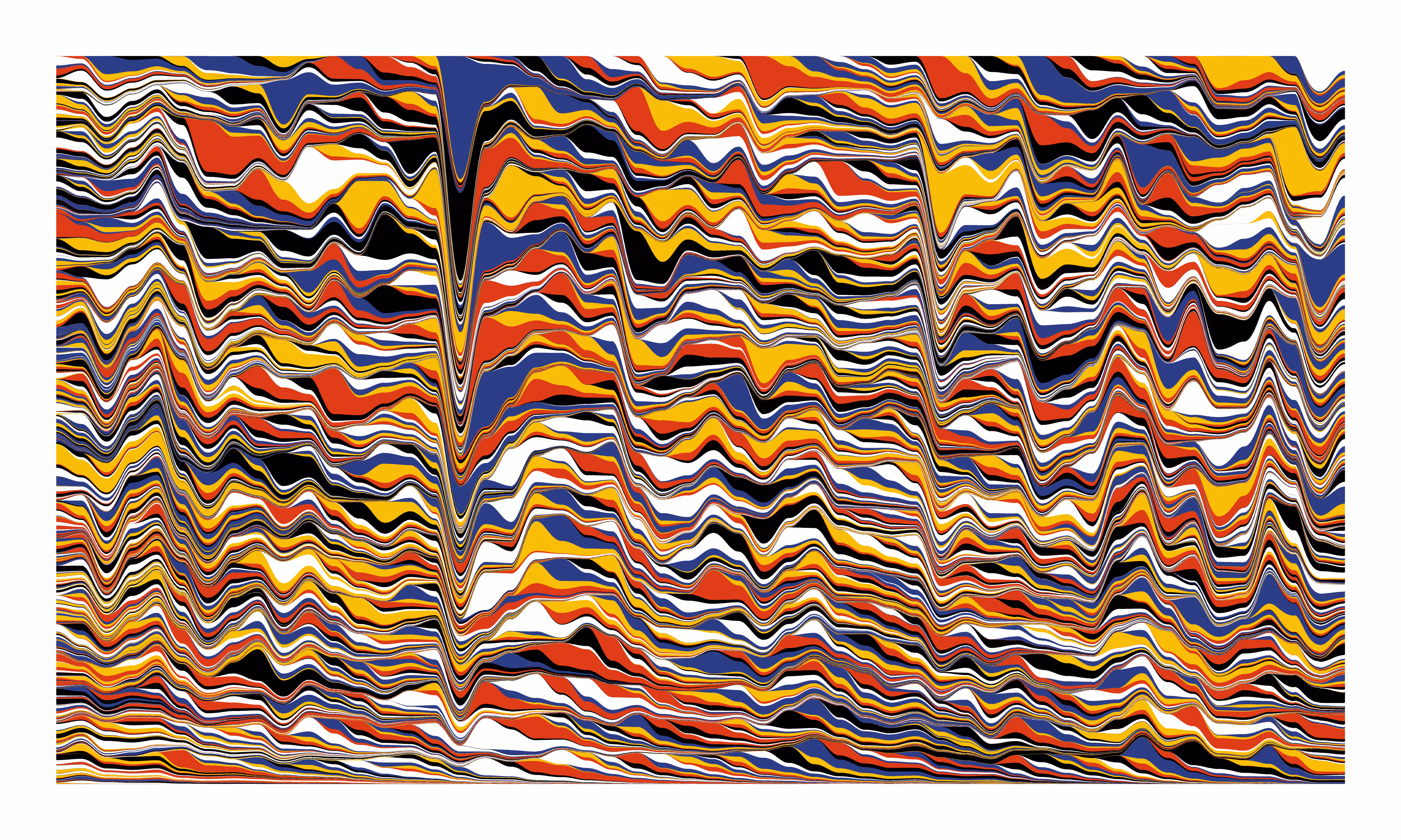 Movie Waves Mondrian Colors
