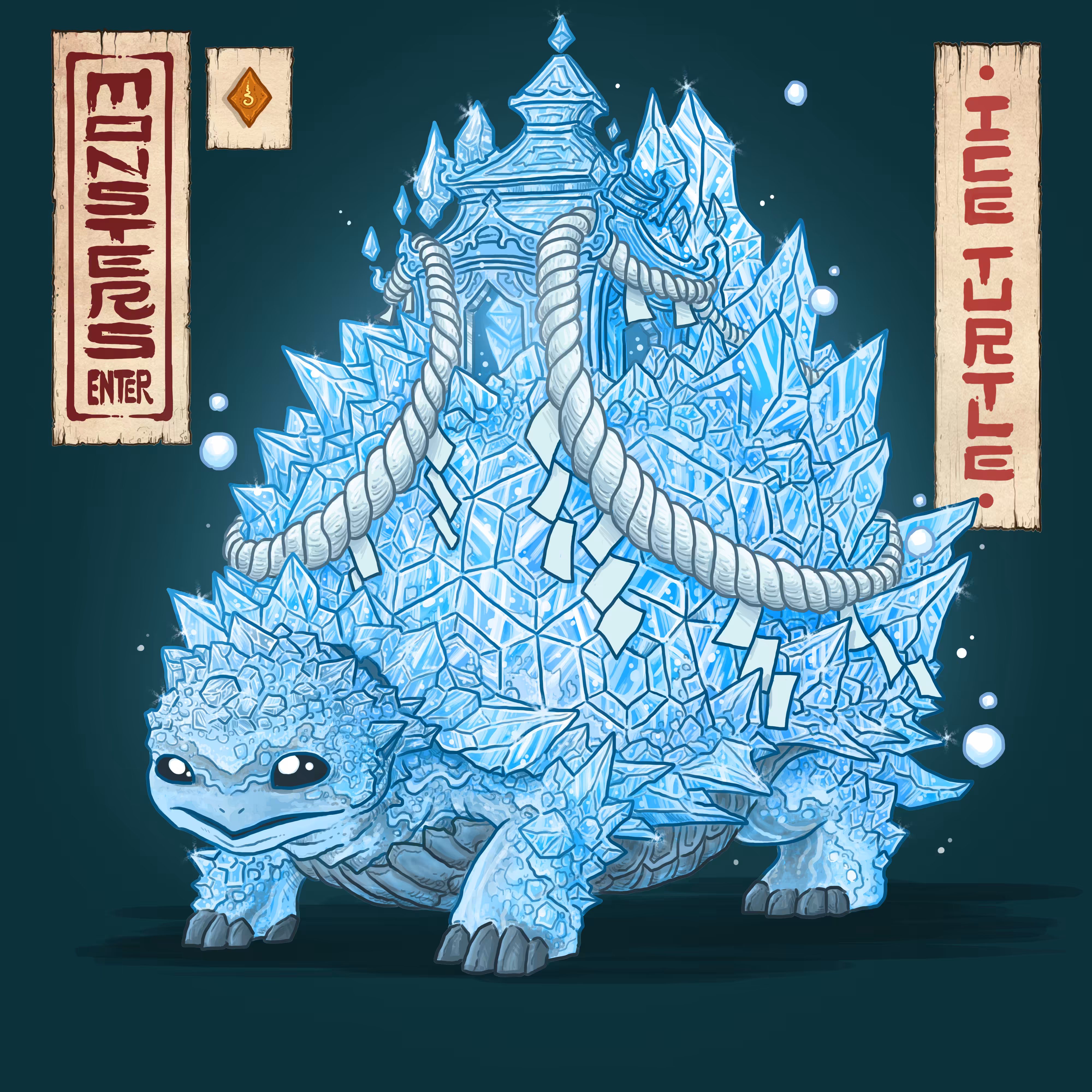 MONSTERS ENTER #024 - Ice turtle