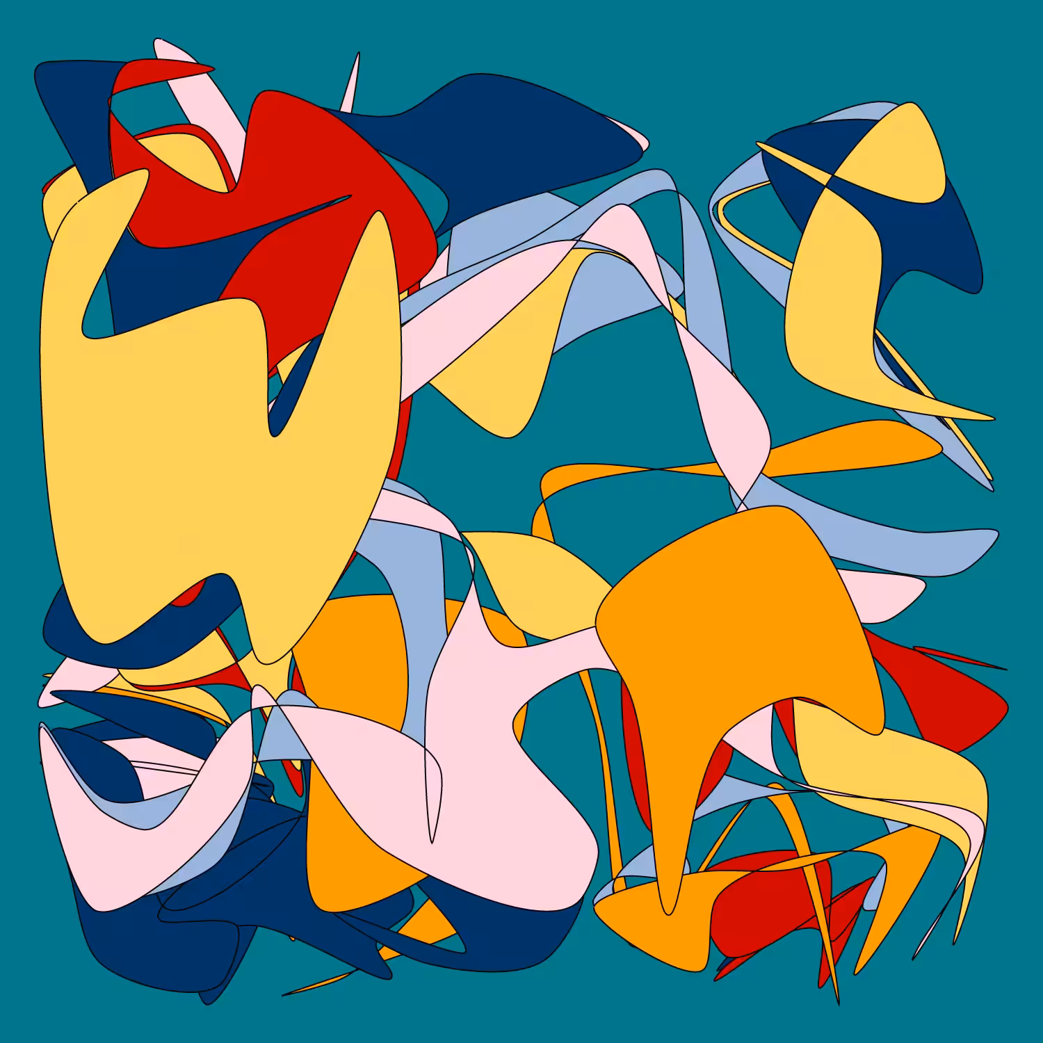 Geometric colorful shapes 2 (Free edition) #192