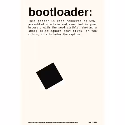 bootloader: selfie #300