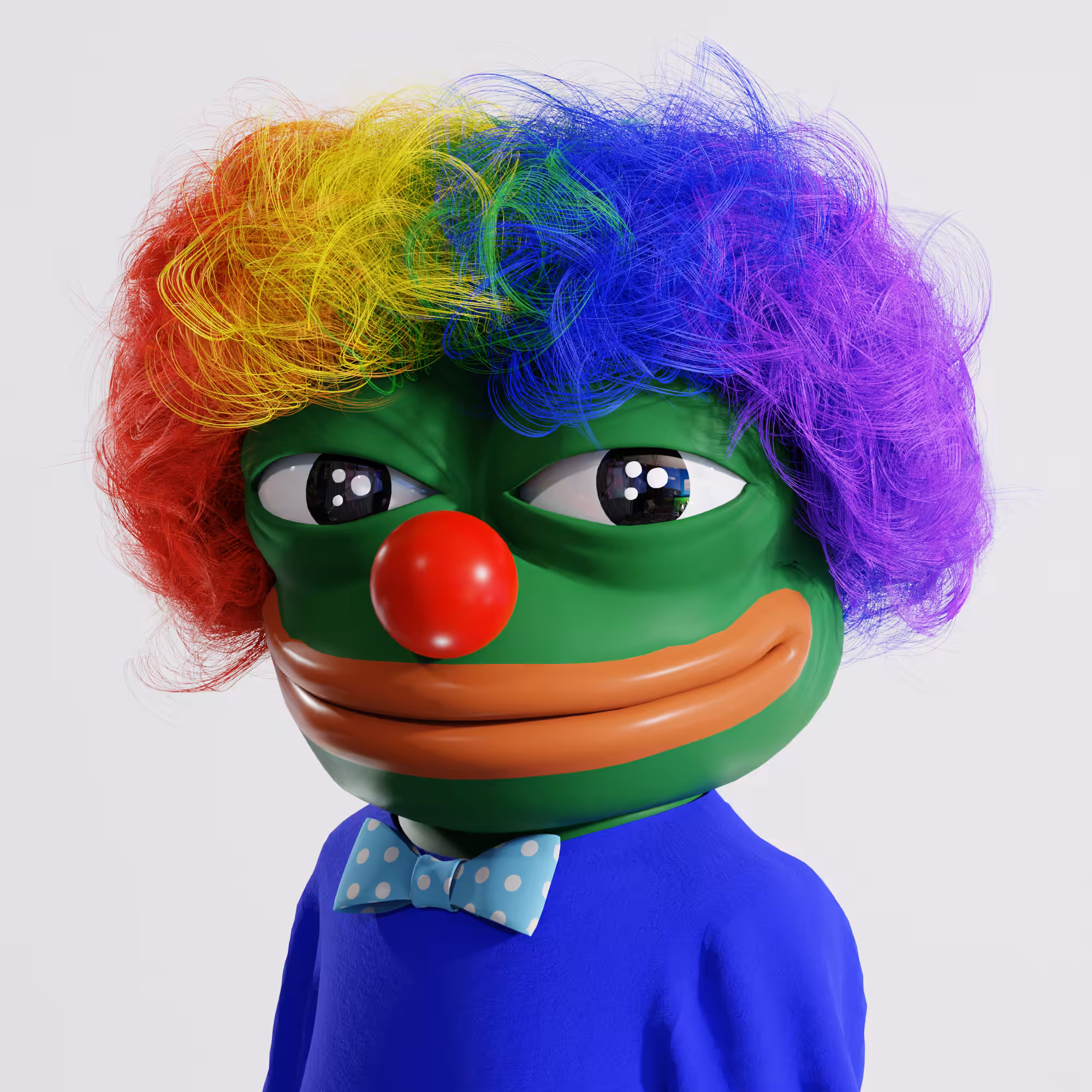 Clown Pepe but in 3D