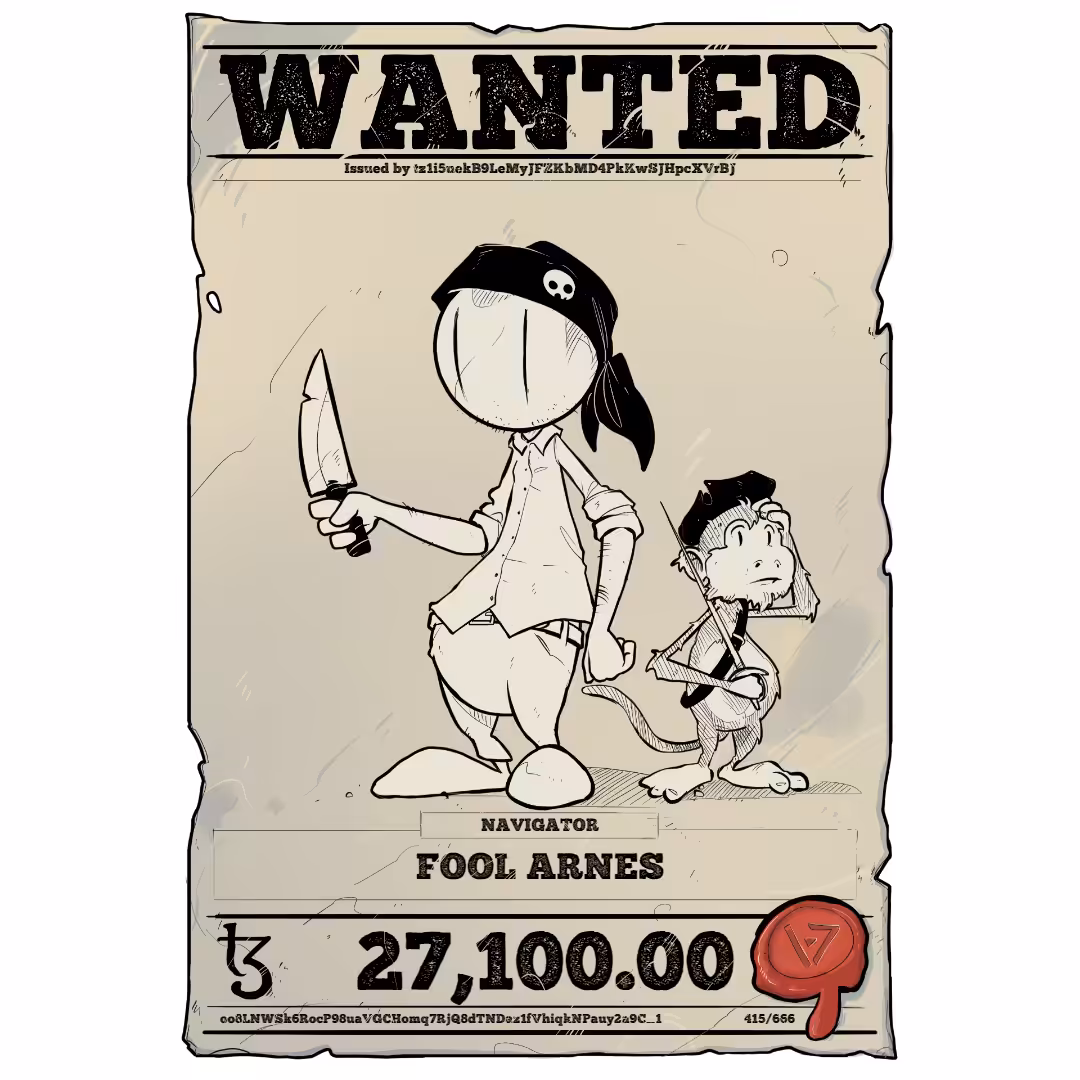 FOOL ARNES | TEZOS PIRATE 415/666