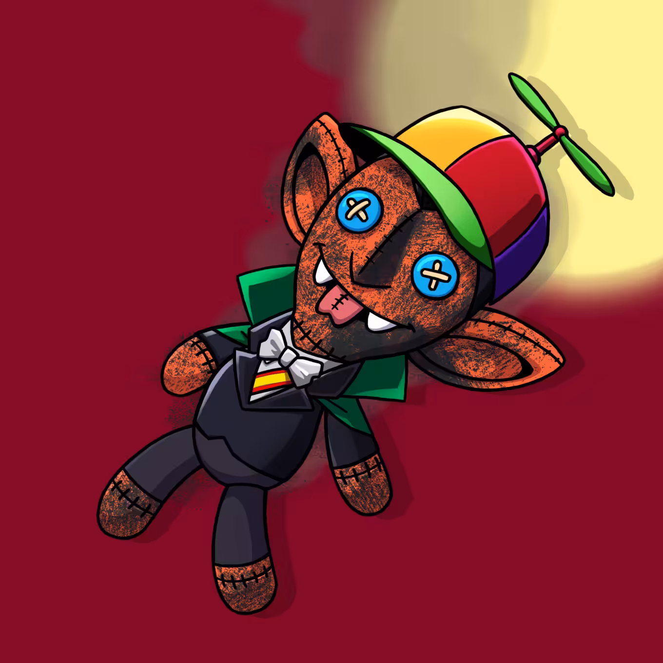 #4903 Sneaky Vampire Teddy