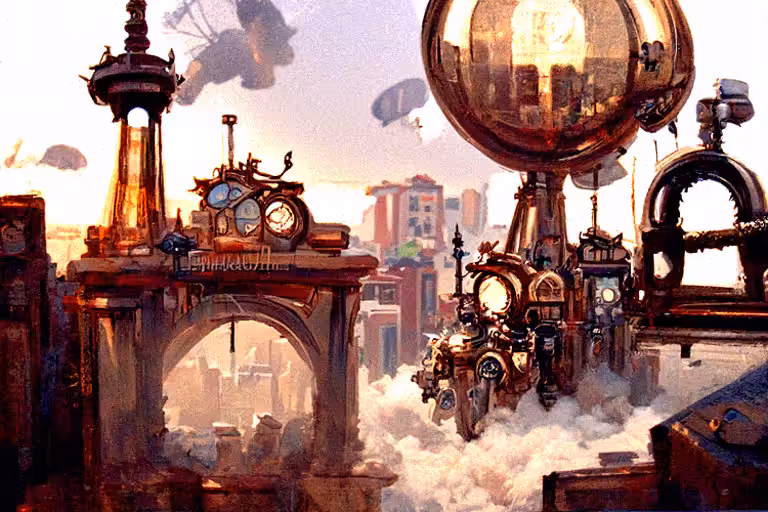 Steampunk Cityscape #2
