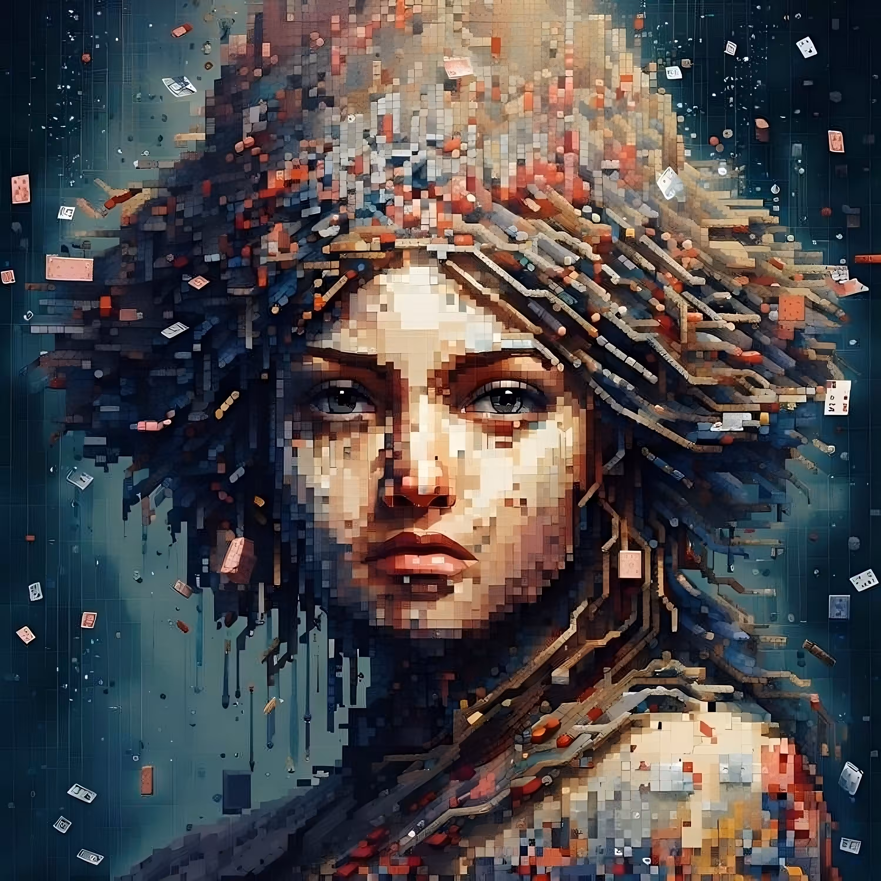 The mysterious wall: Pixel's face 