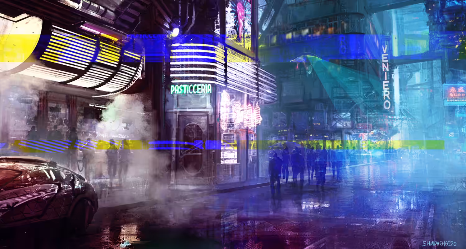 cyberpunk city