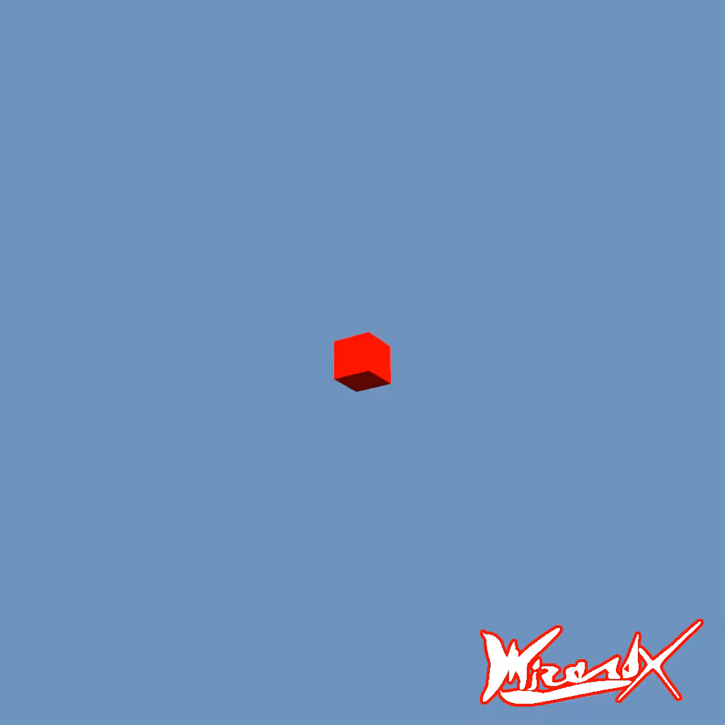 1 pixel red voxel model