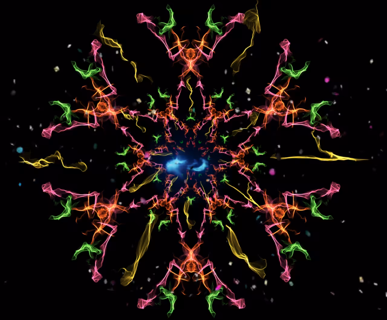 psychedelic light art