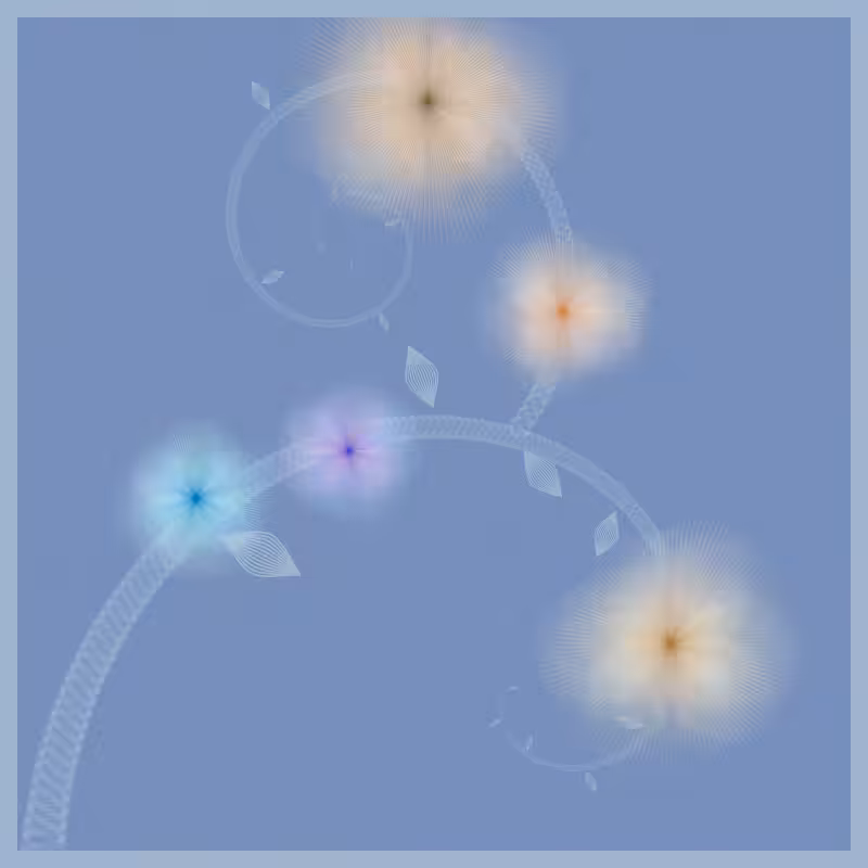 Fairy flower pattern #123