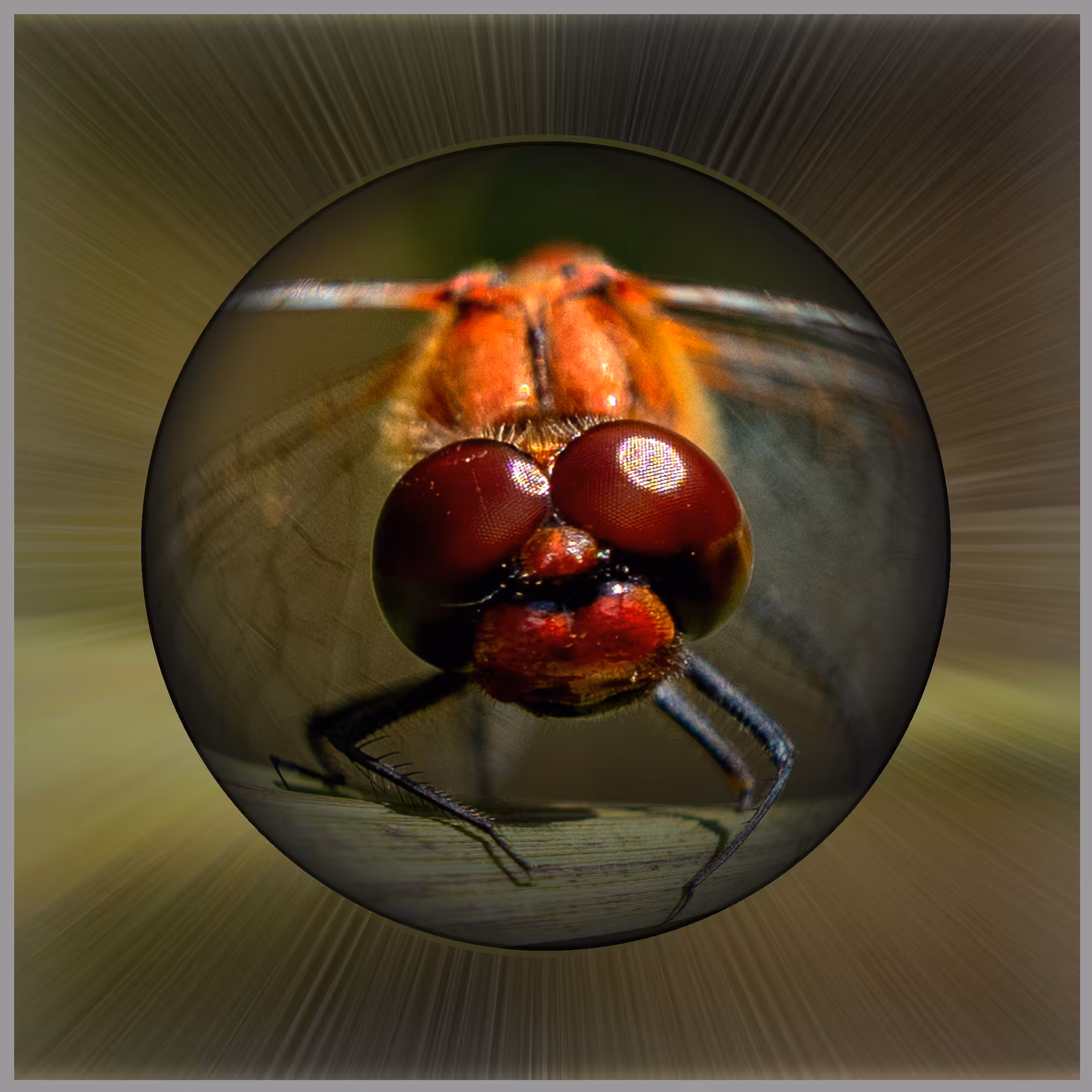 Animal Series No.6 Big Eyed Dragonfly