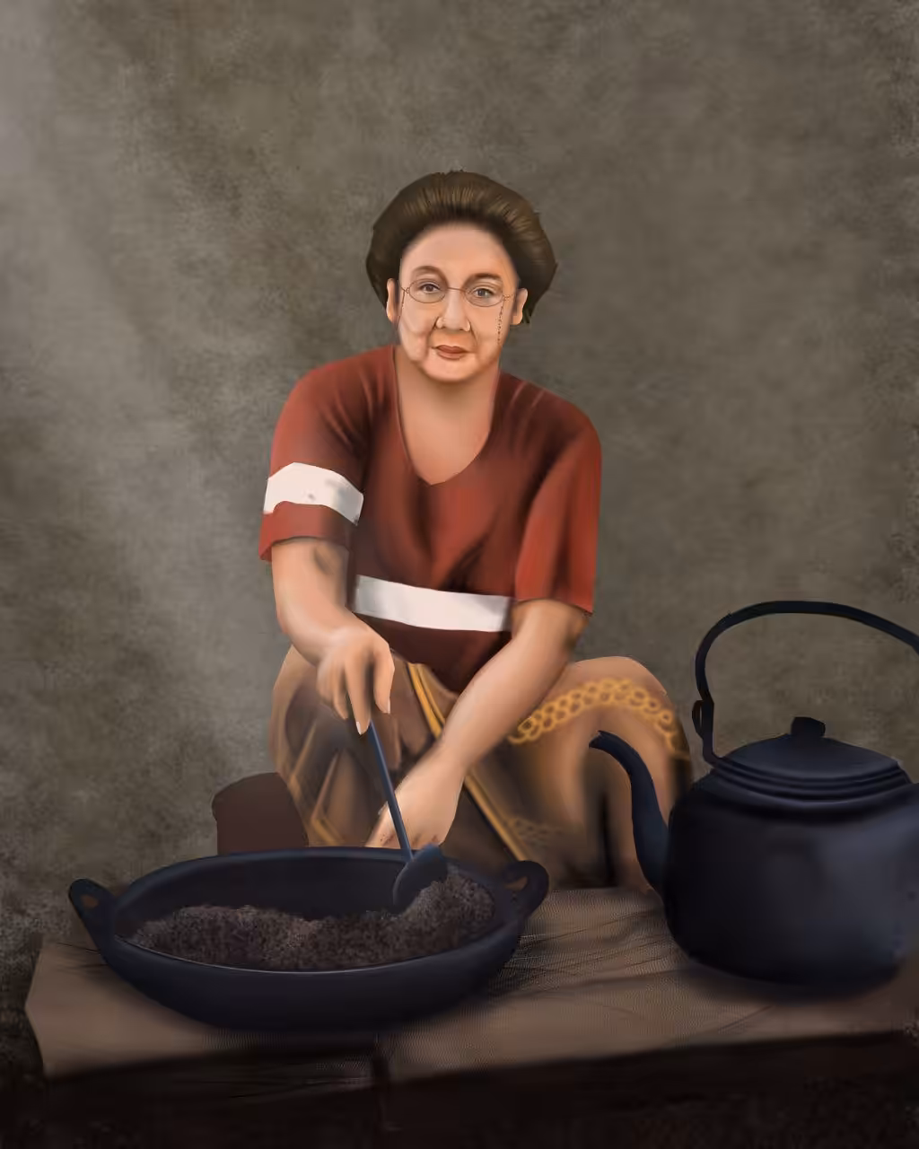 Cook with sand