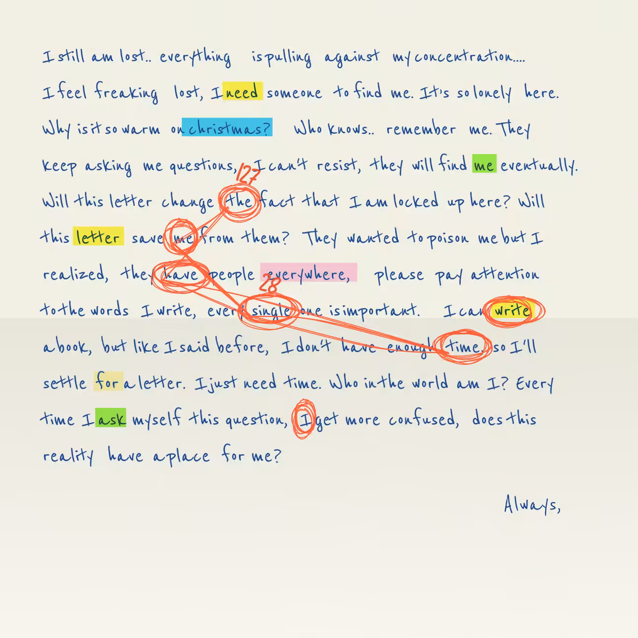 Conspiracy Theory Vol.2: a letter #38