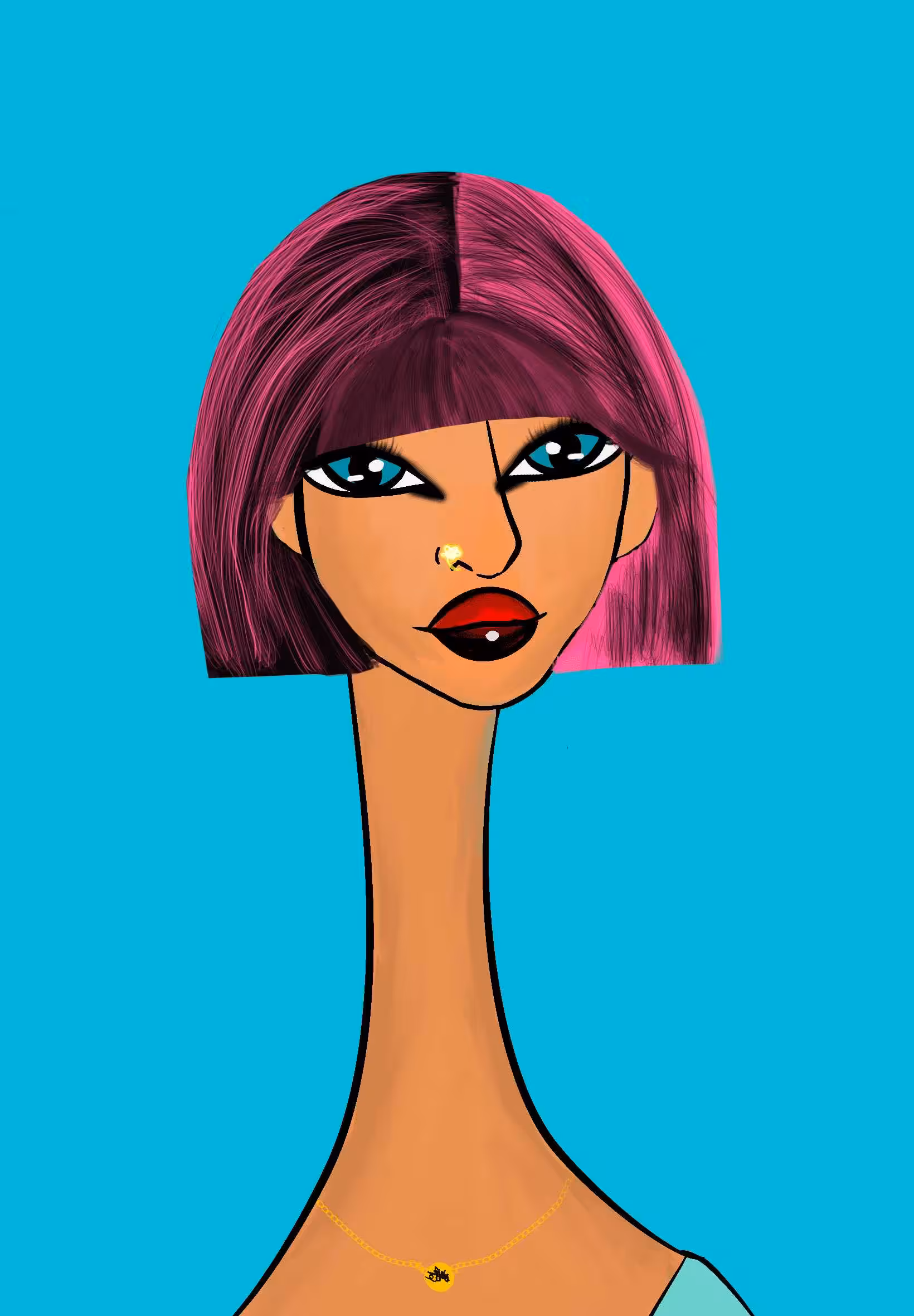 Long Neckie Ladies: Long Neckie Lady #2510