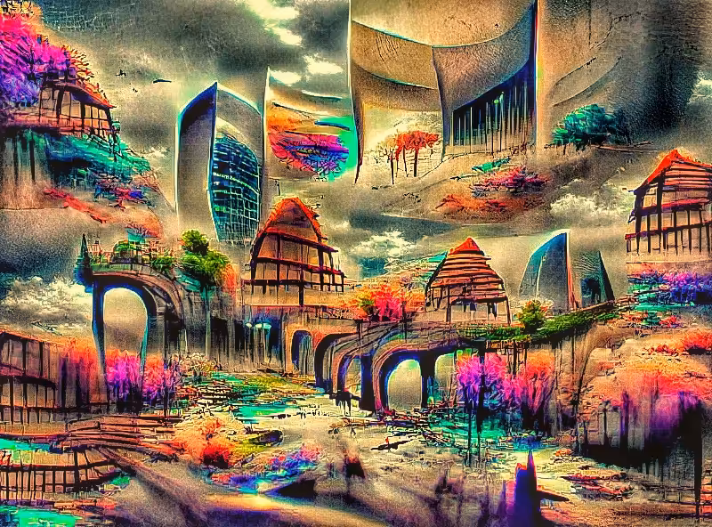 Fantasy world of dream and curiosity
