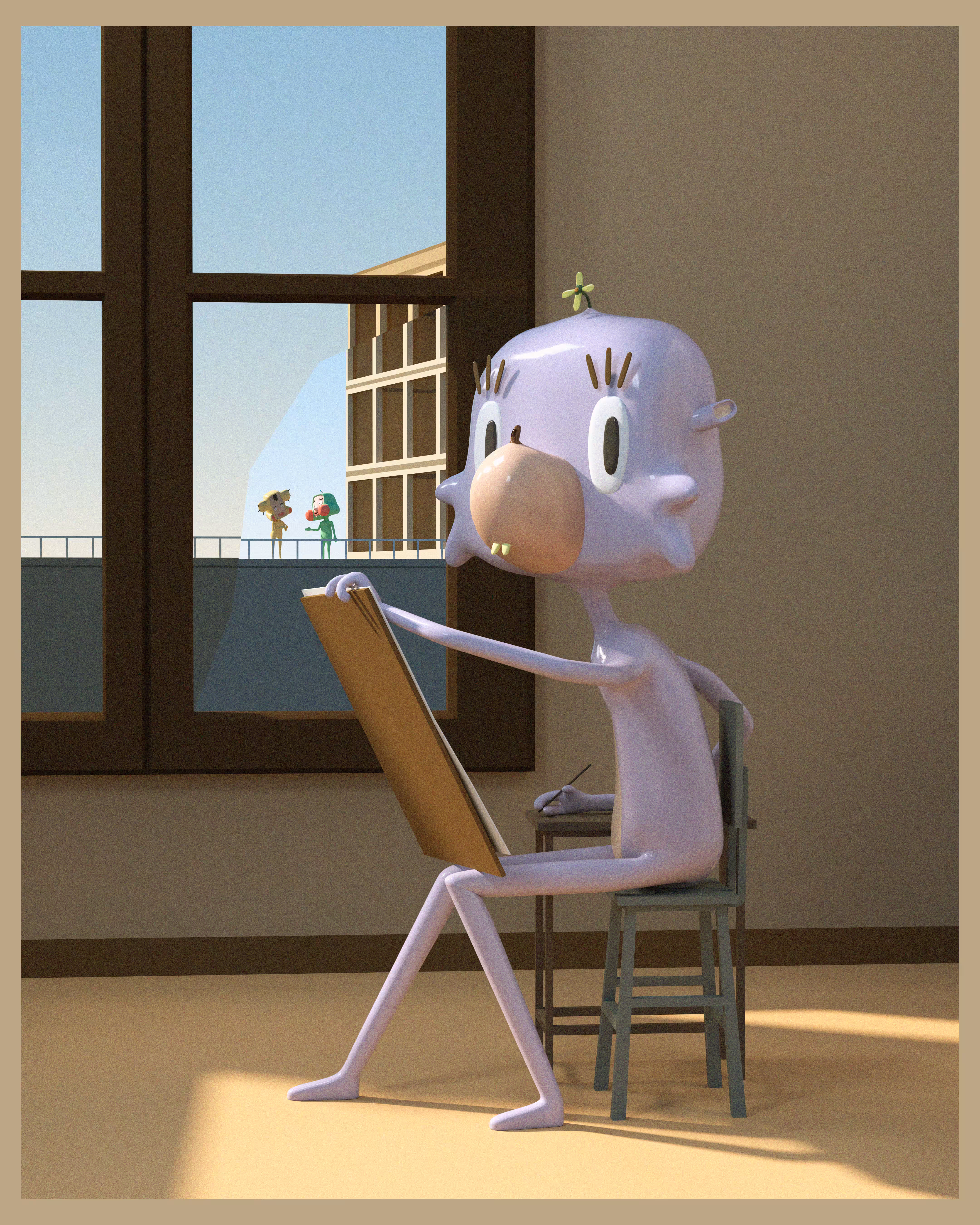 A Cutie Mouse Drawing