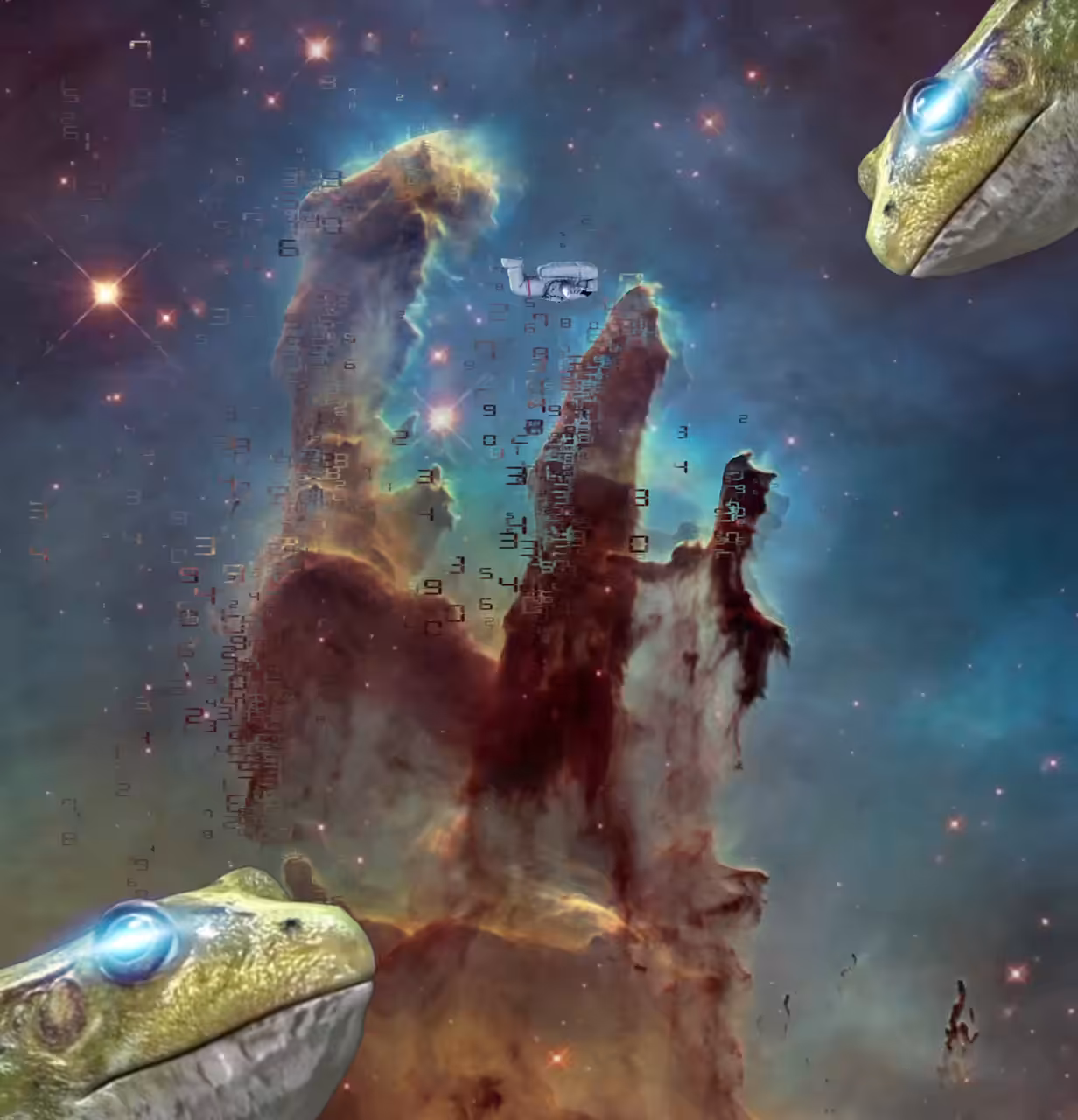 Froggy symbiosis; Astro-dreams. 