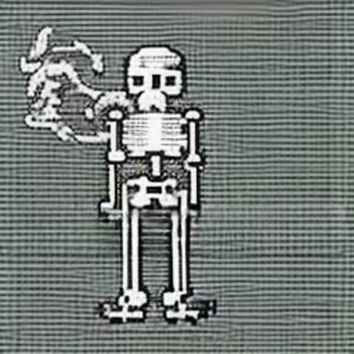 Skeleton Smoking